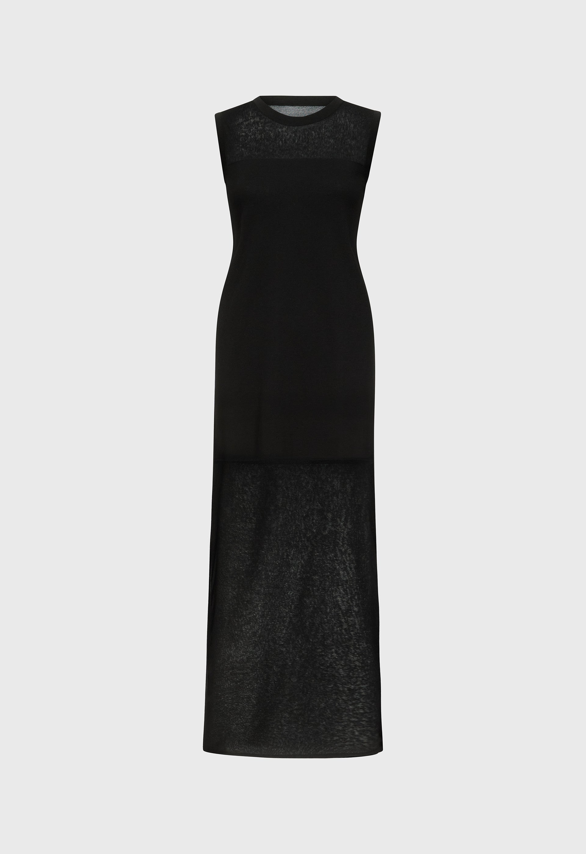 PHILAE Sheer jersey dress