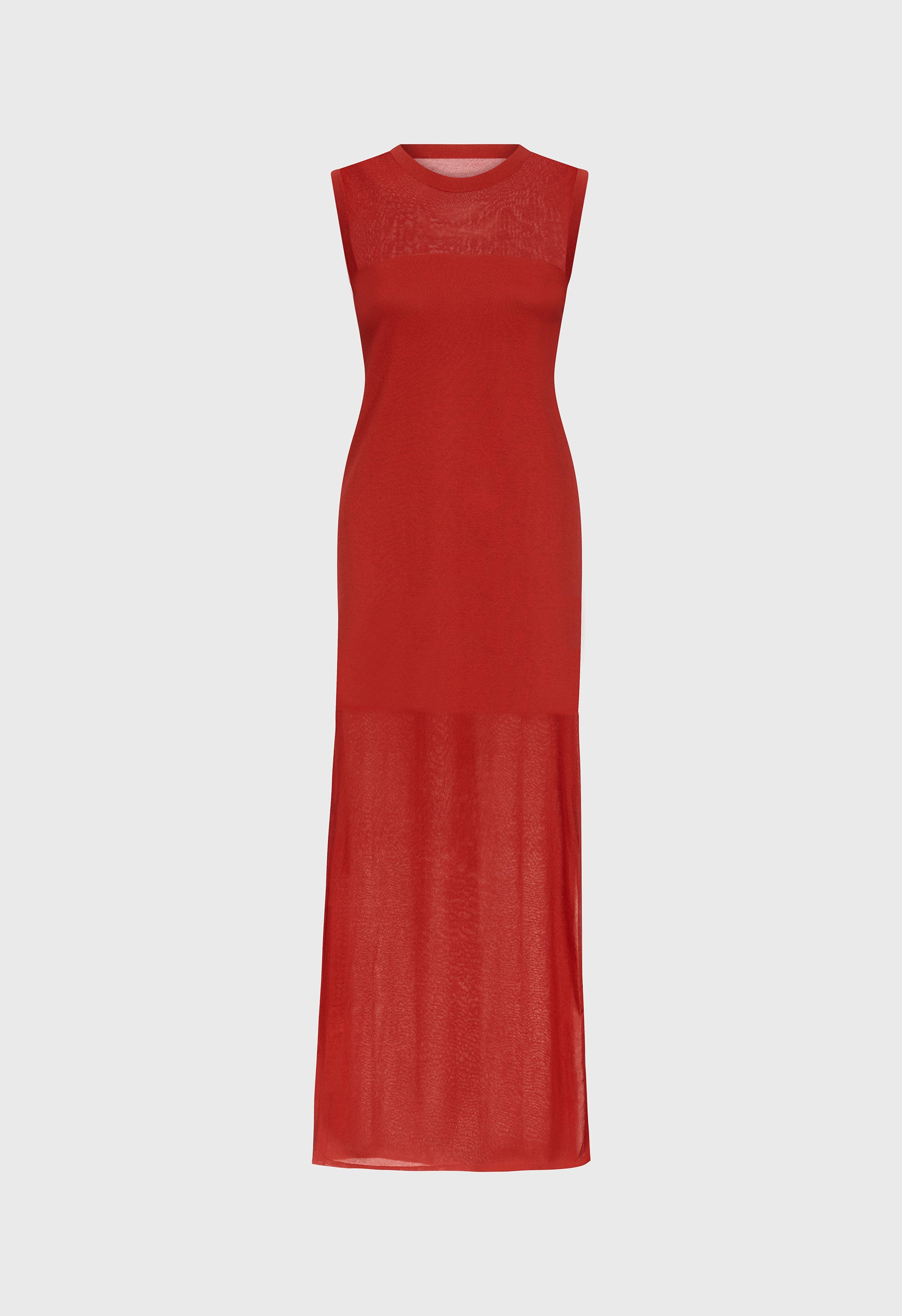 PHILAE Sheer jersey dress