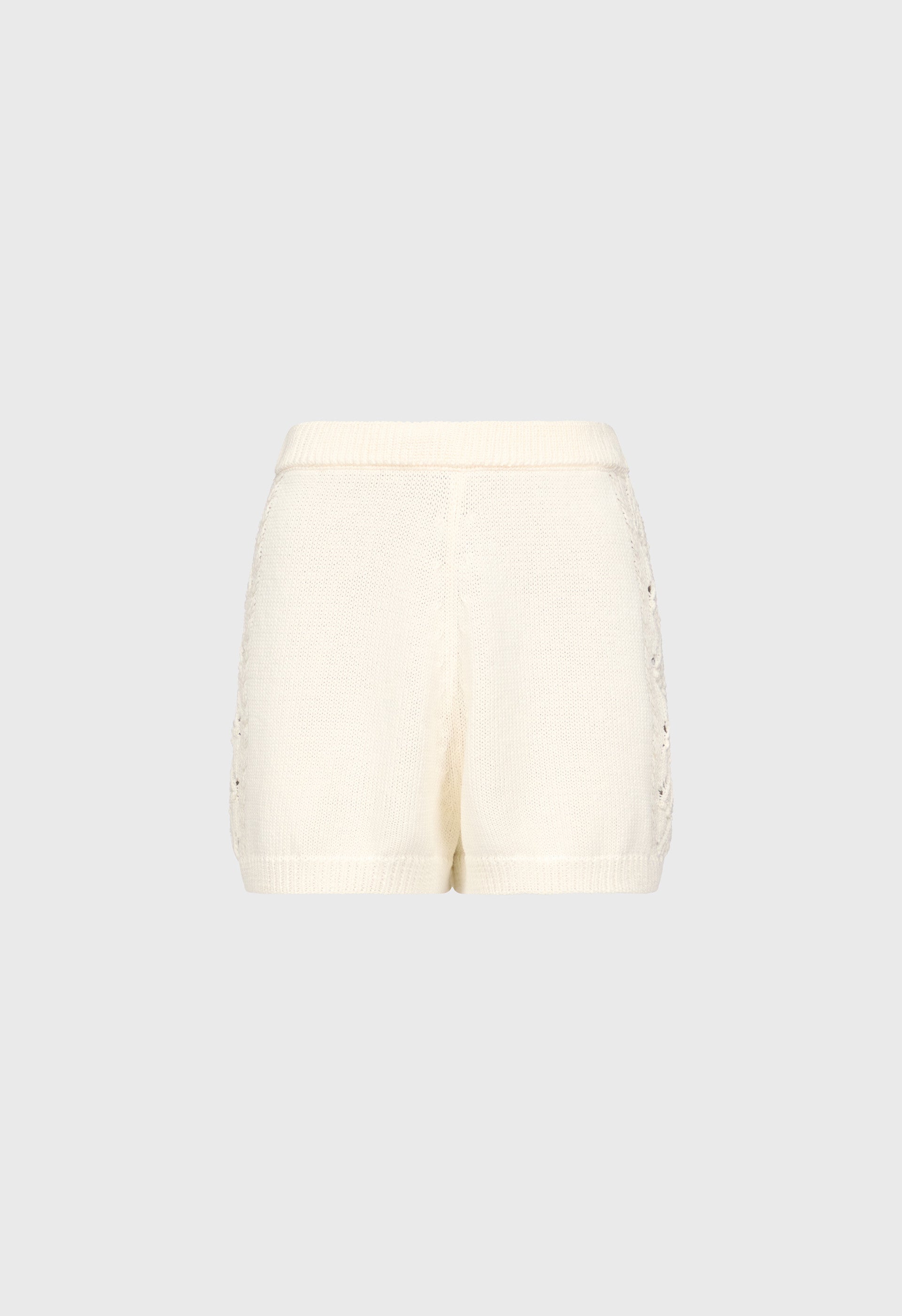 ANDEL Cotton crochet shorts
