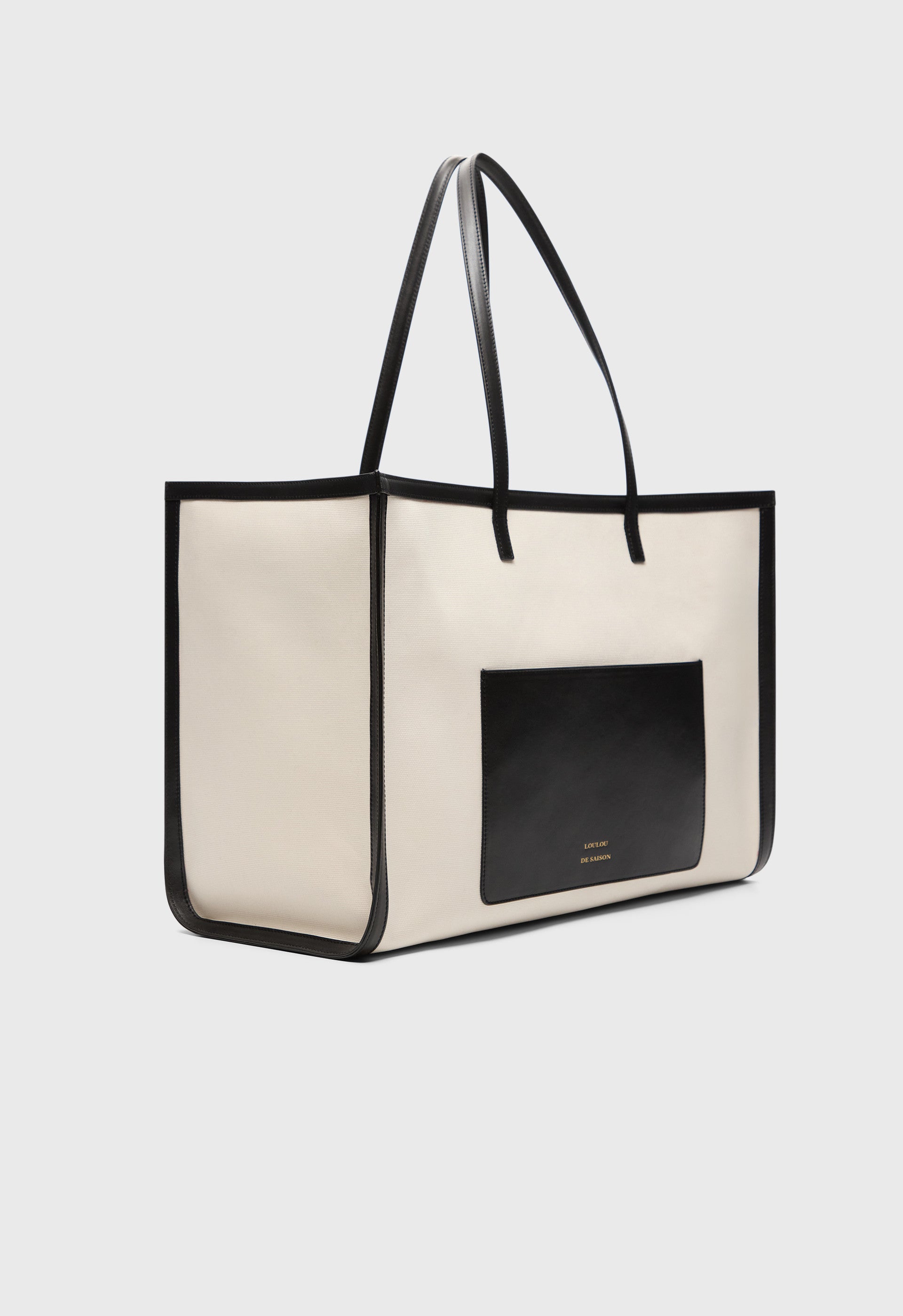 MONTI Canvas and leather tote bag