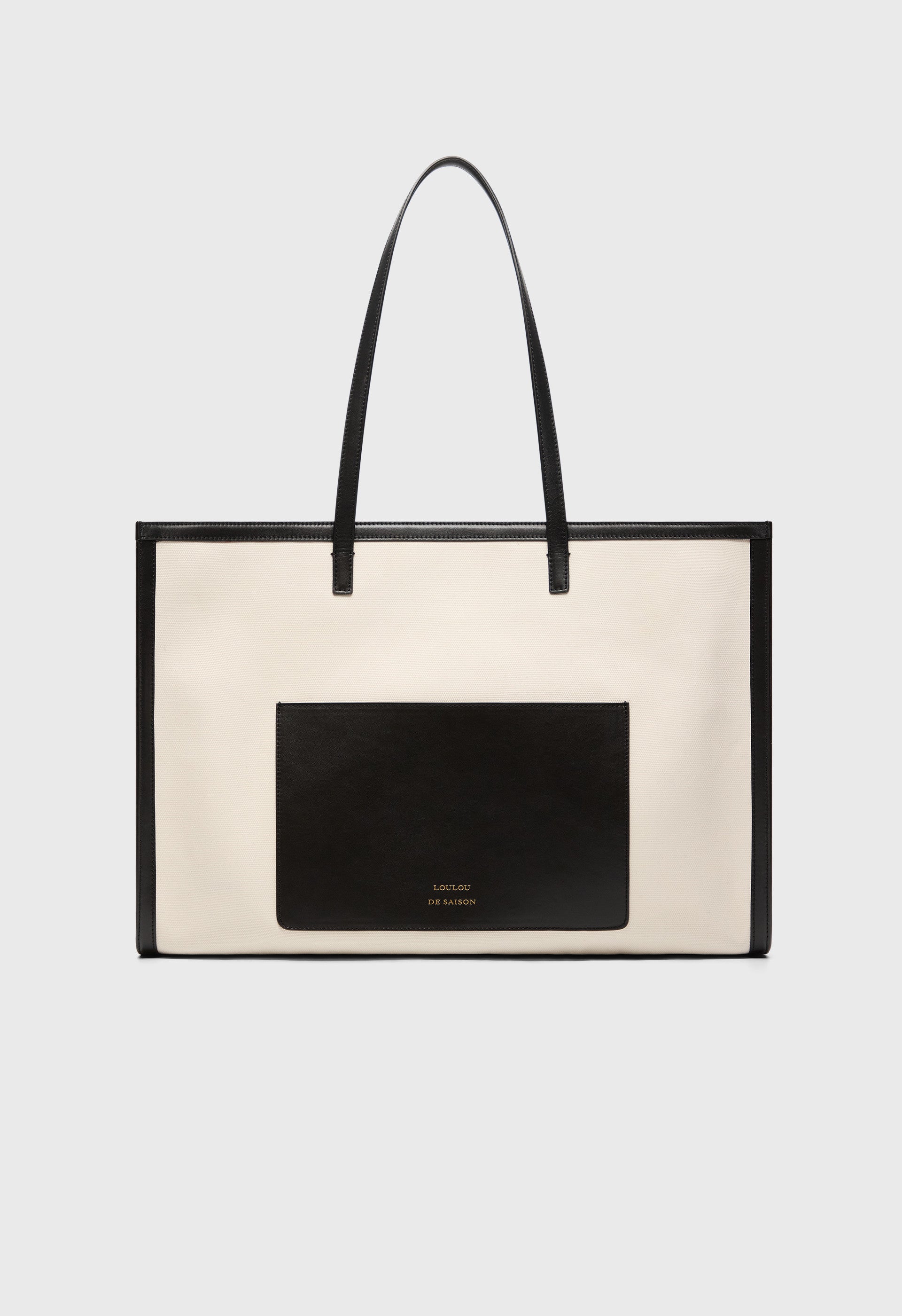 MONTI Canvas and leather tote bag
