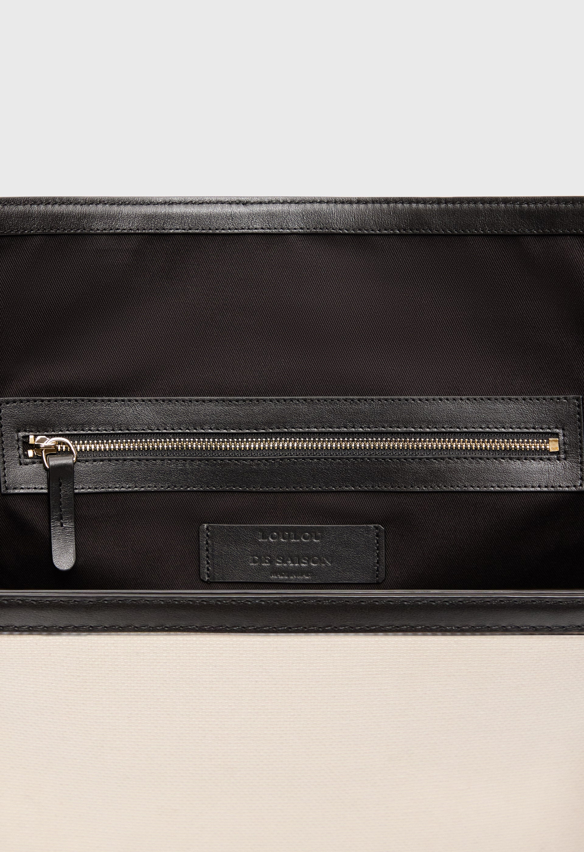 MONTI Canvas and leather tote bag