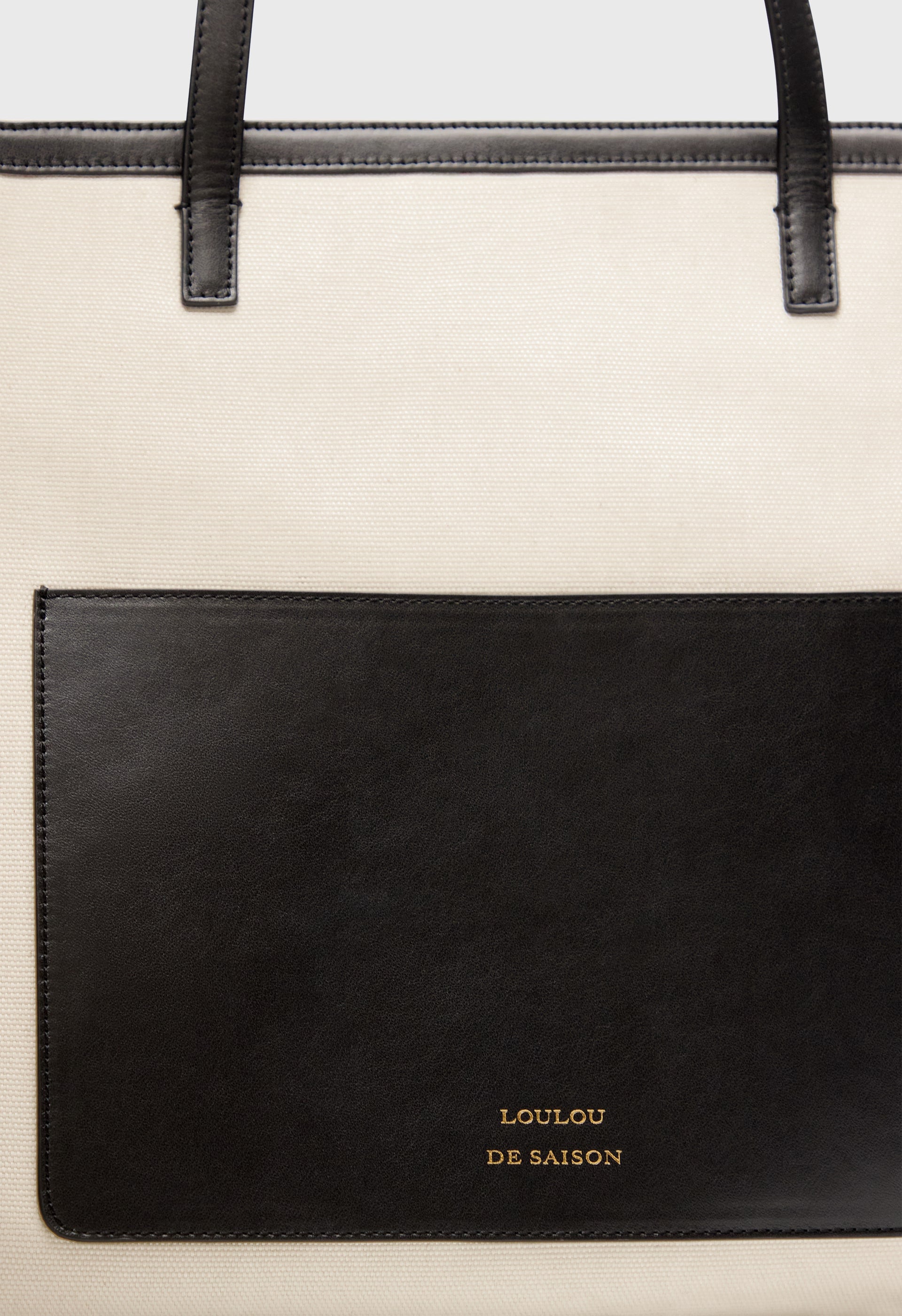 MONTI Canvas and leather tote bag