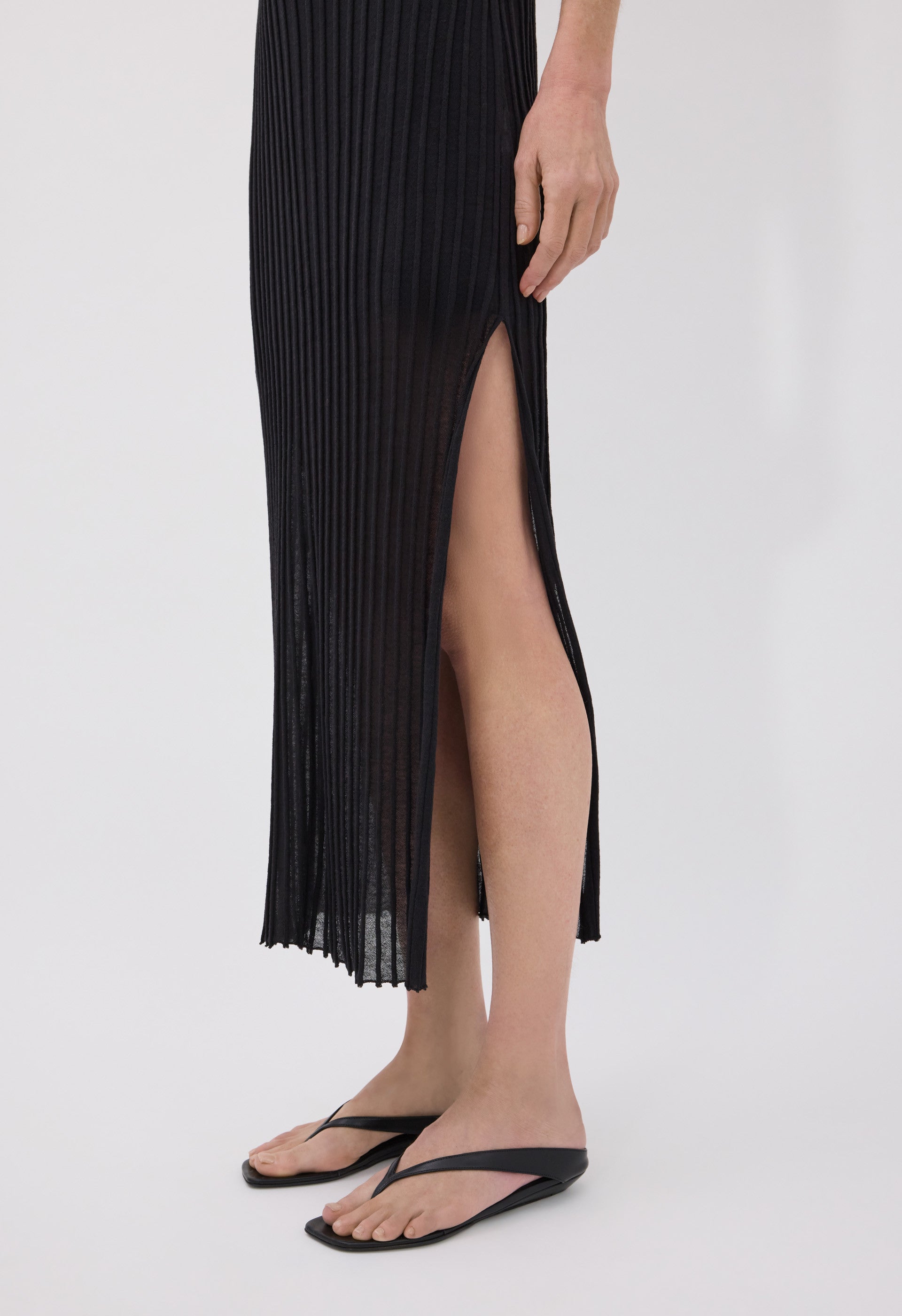 ADA Robe en maille côtelée