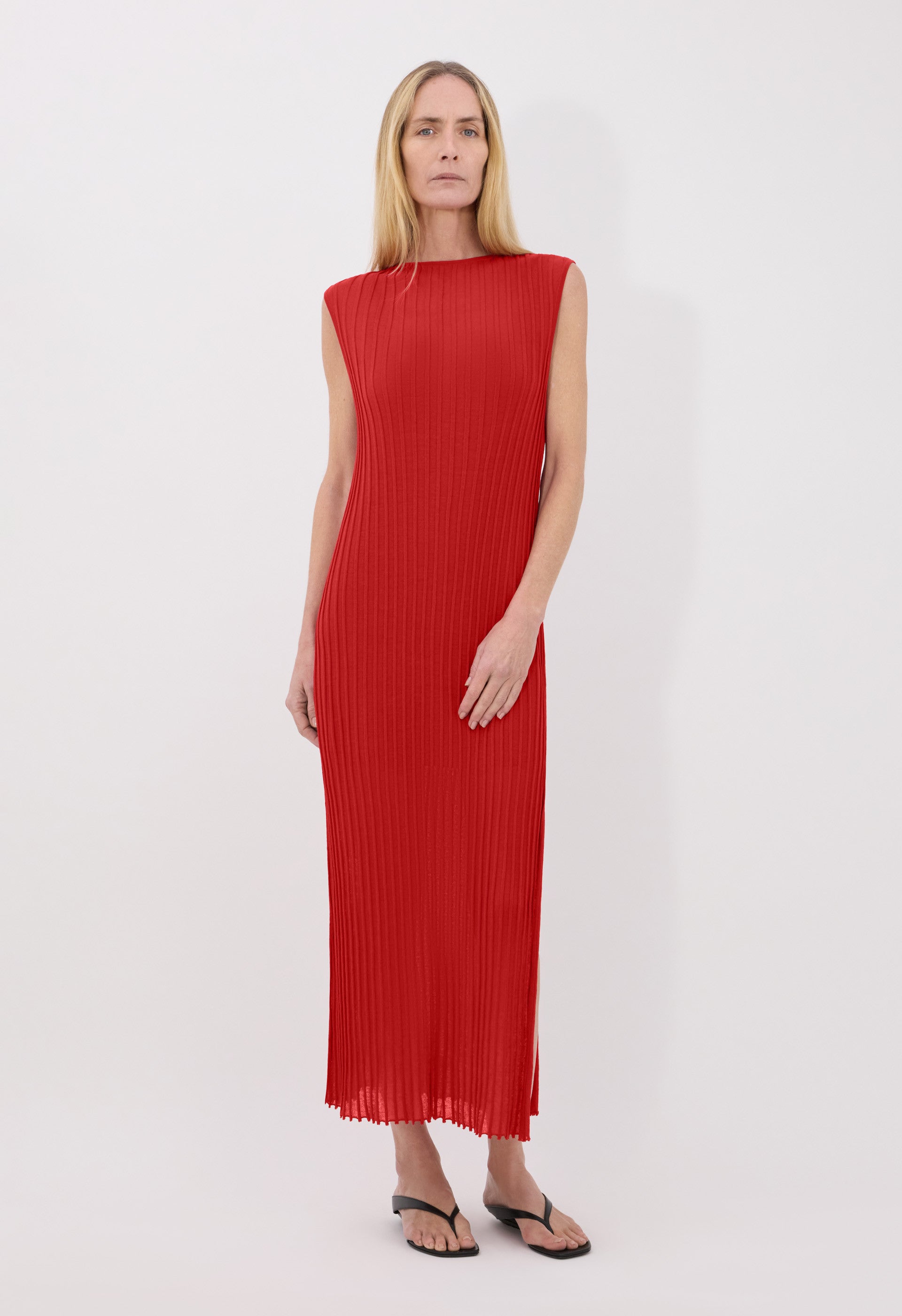 ADA Robe en maille côtelée