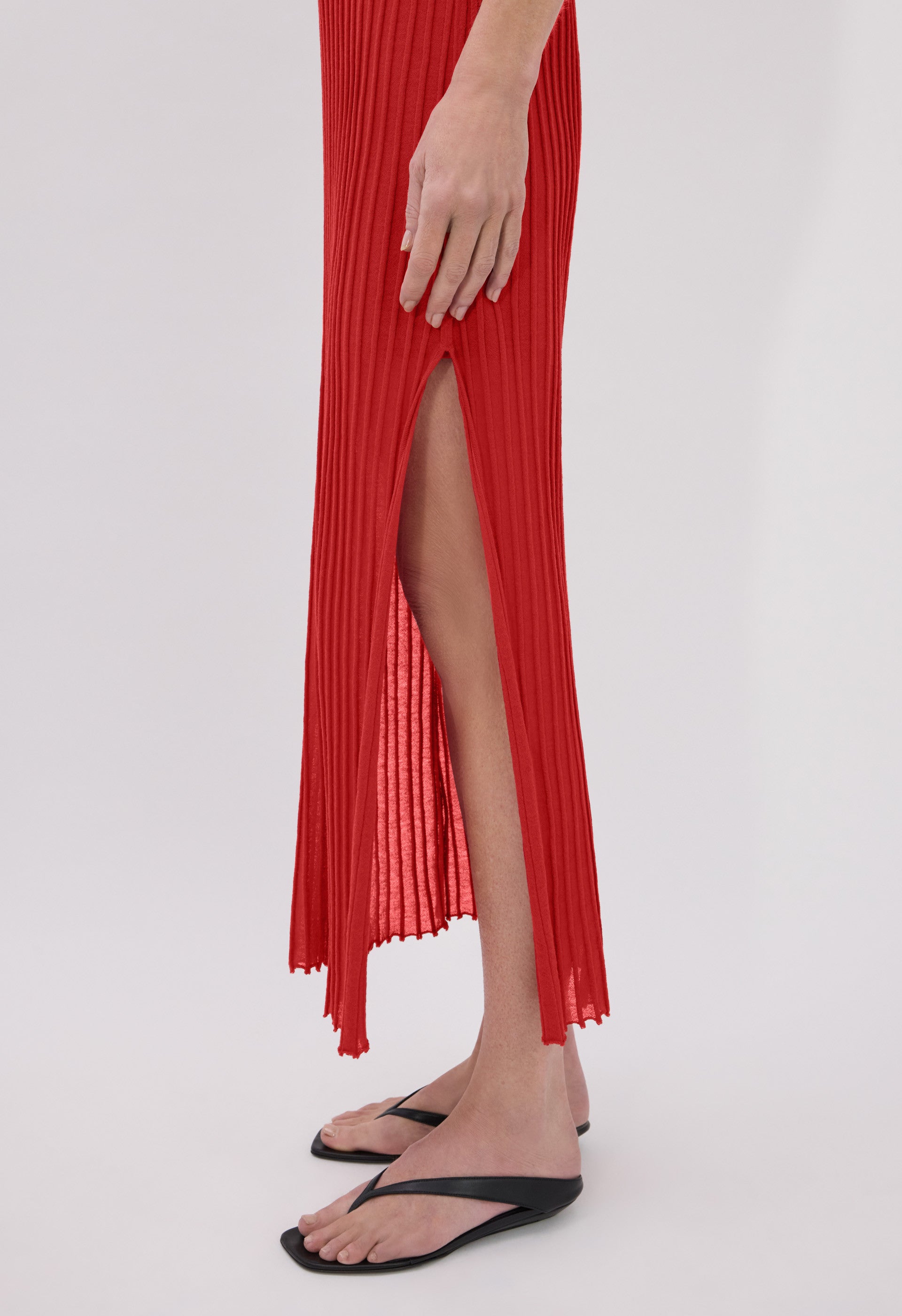 ADA Robe en maille côtelée