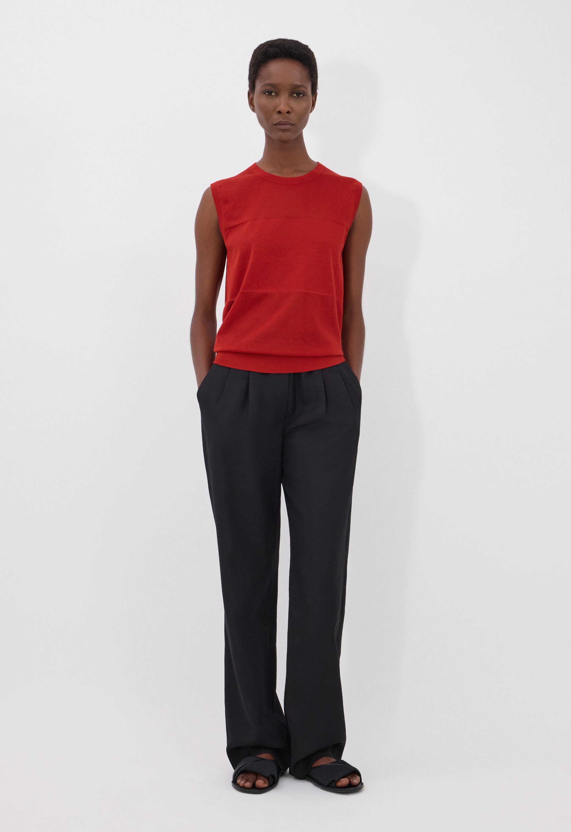 ANITA Sheer jersey top