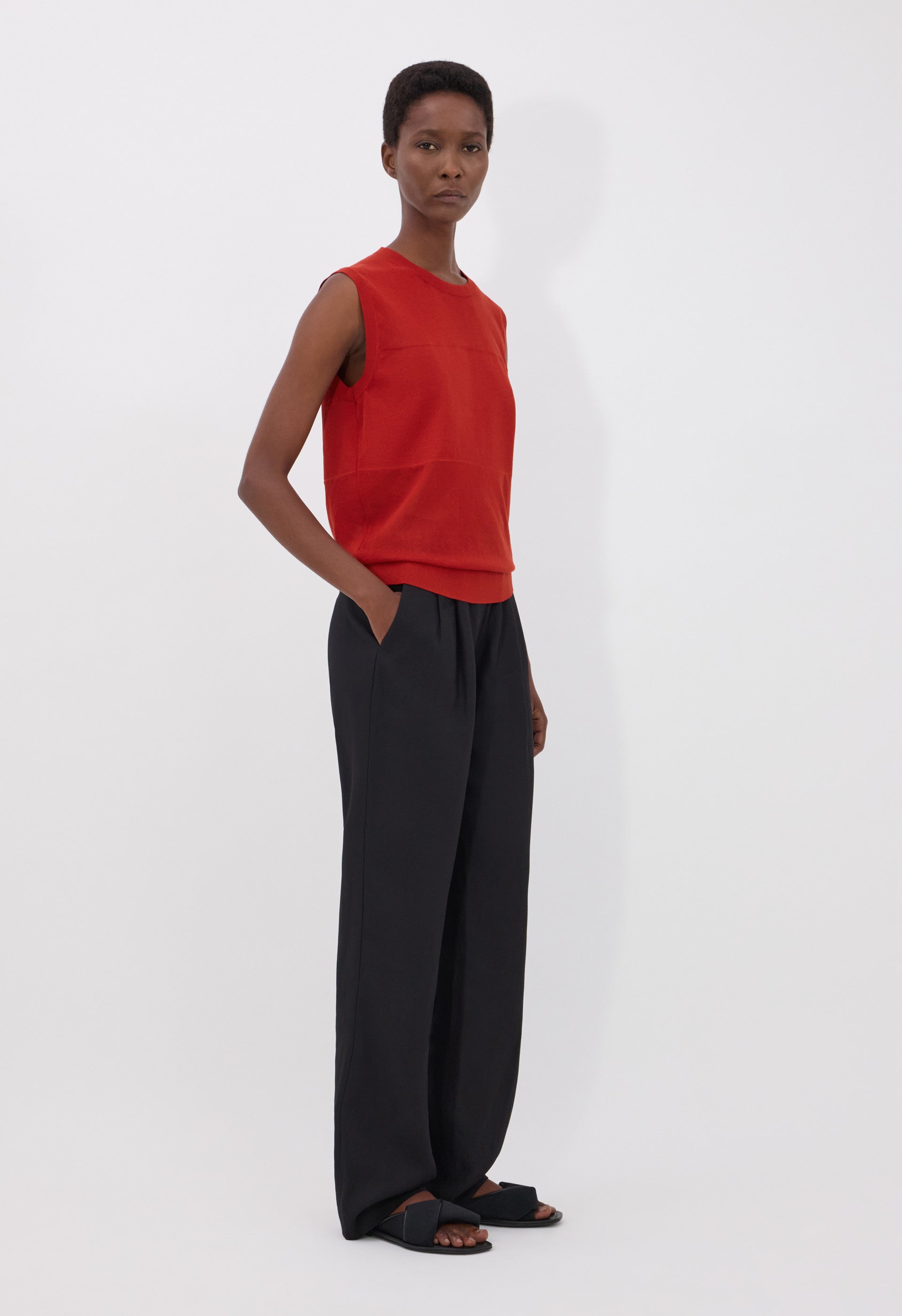 ANITA Sheer jersey top