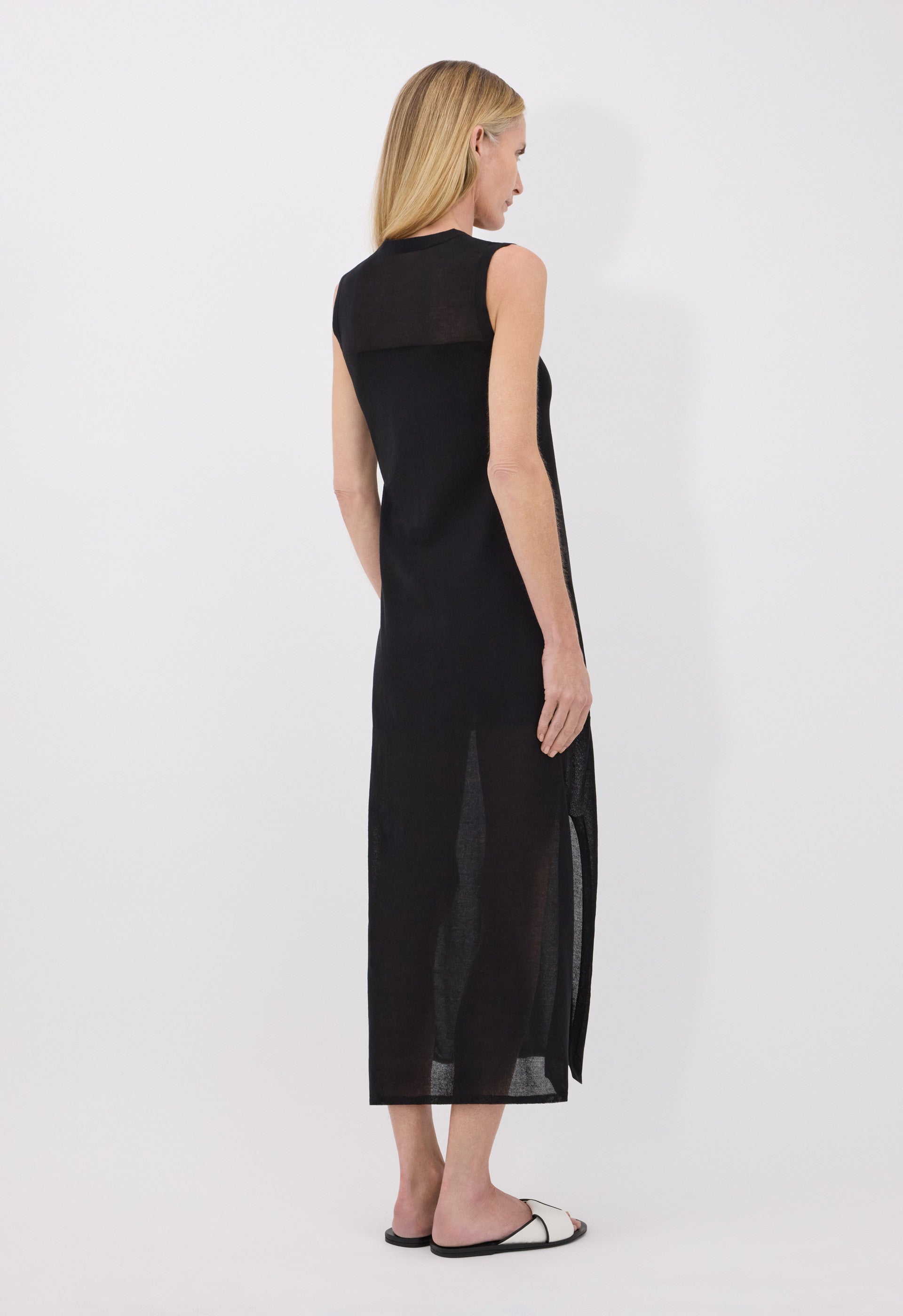 PHILAE Sheer jersey dress