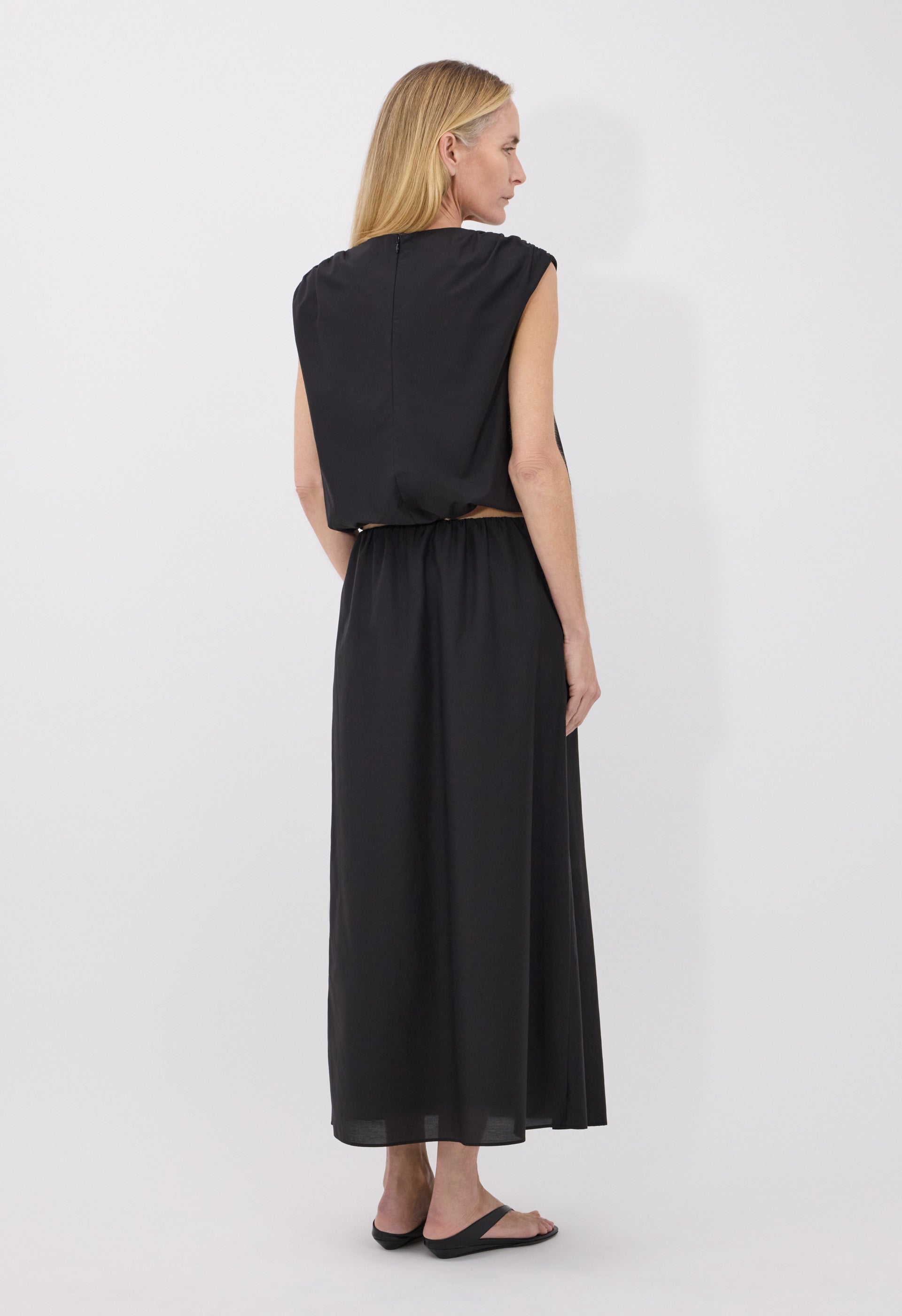 CARMEN Cotton silk voile skirt