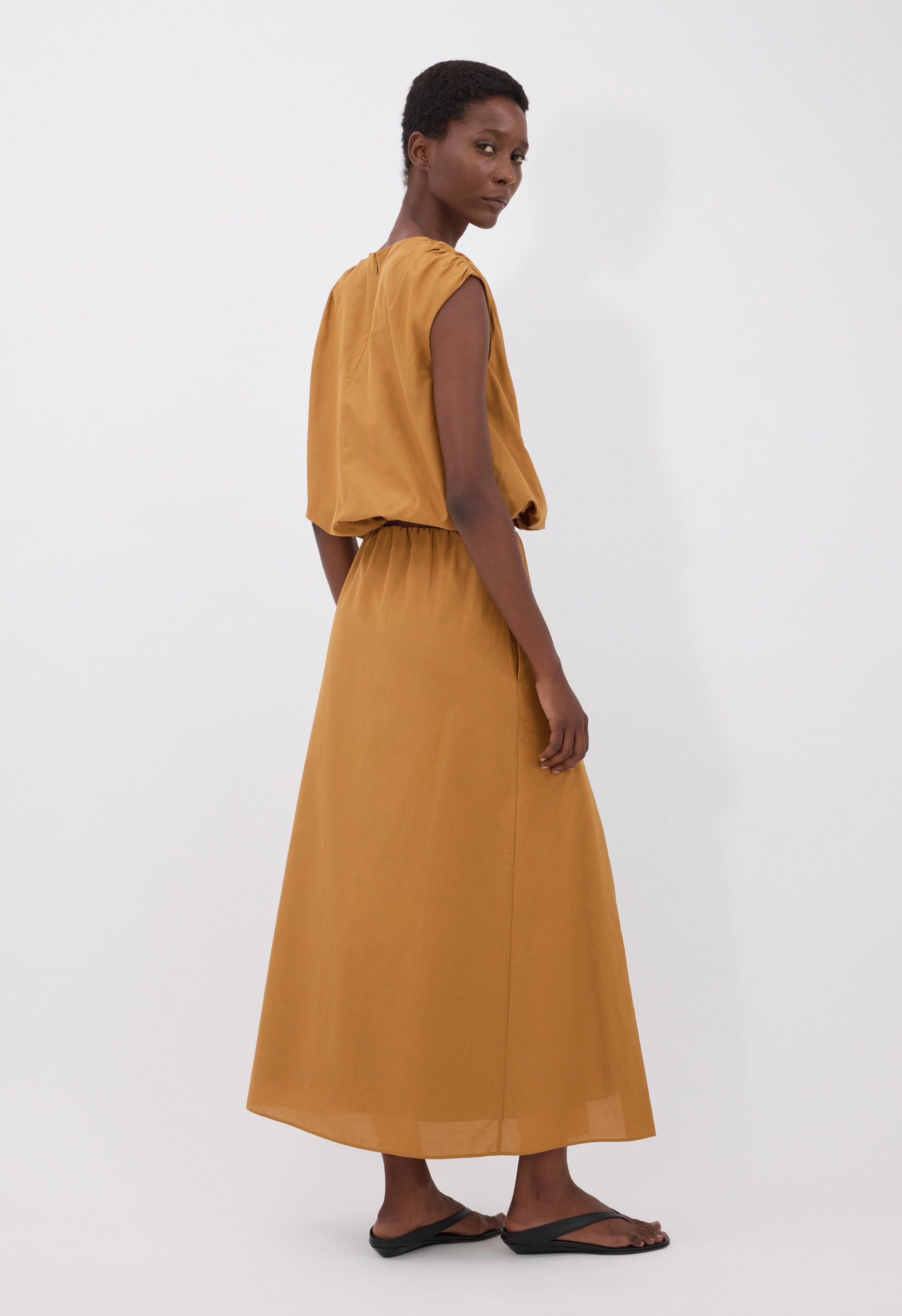CARMEN Cotton silk voile skirt