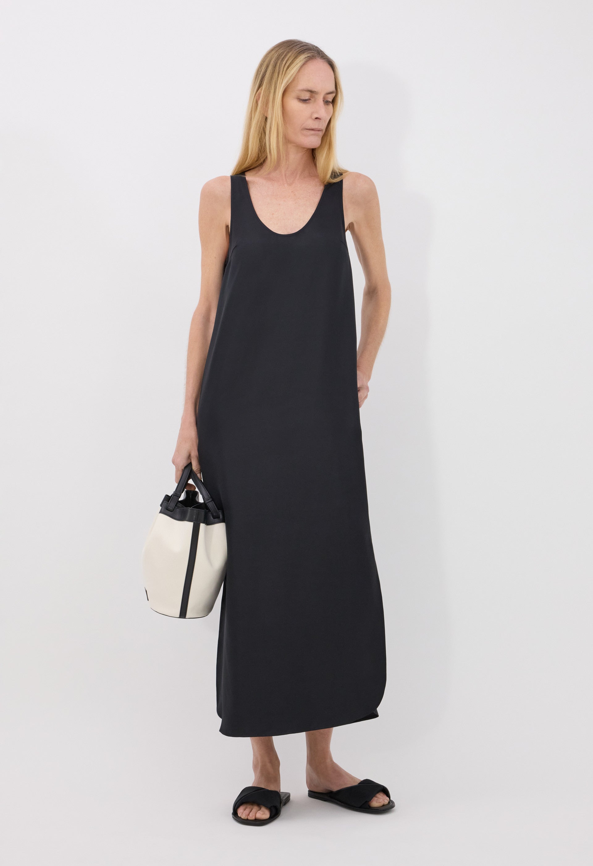 NADA Silk twill long dress