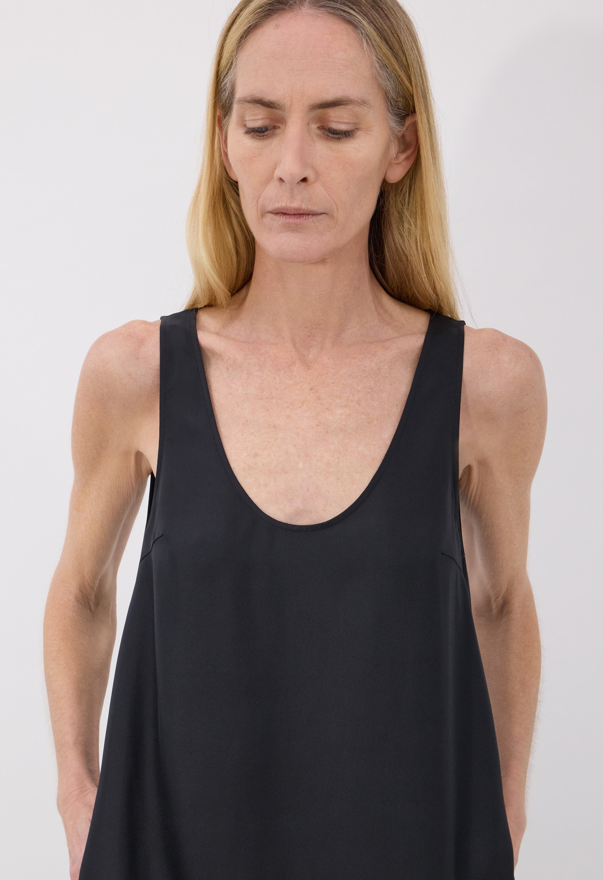 NADA Silk twill long dress