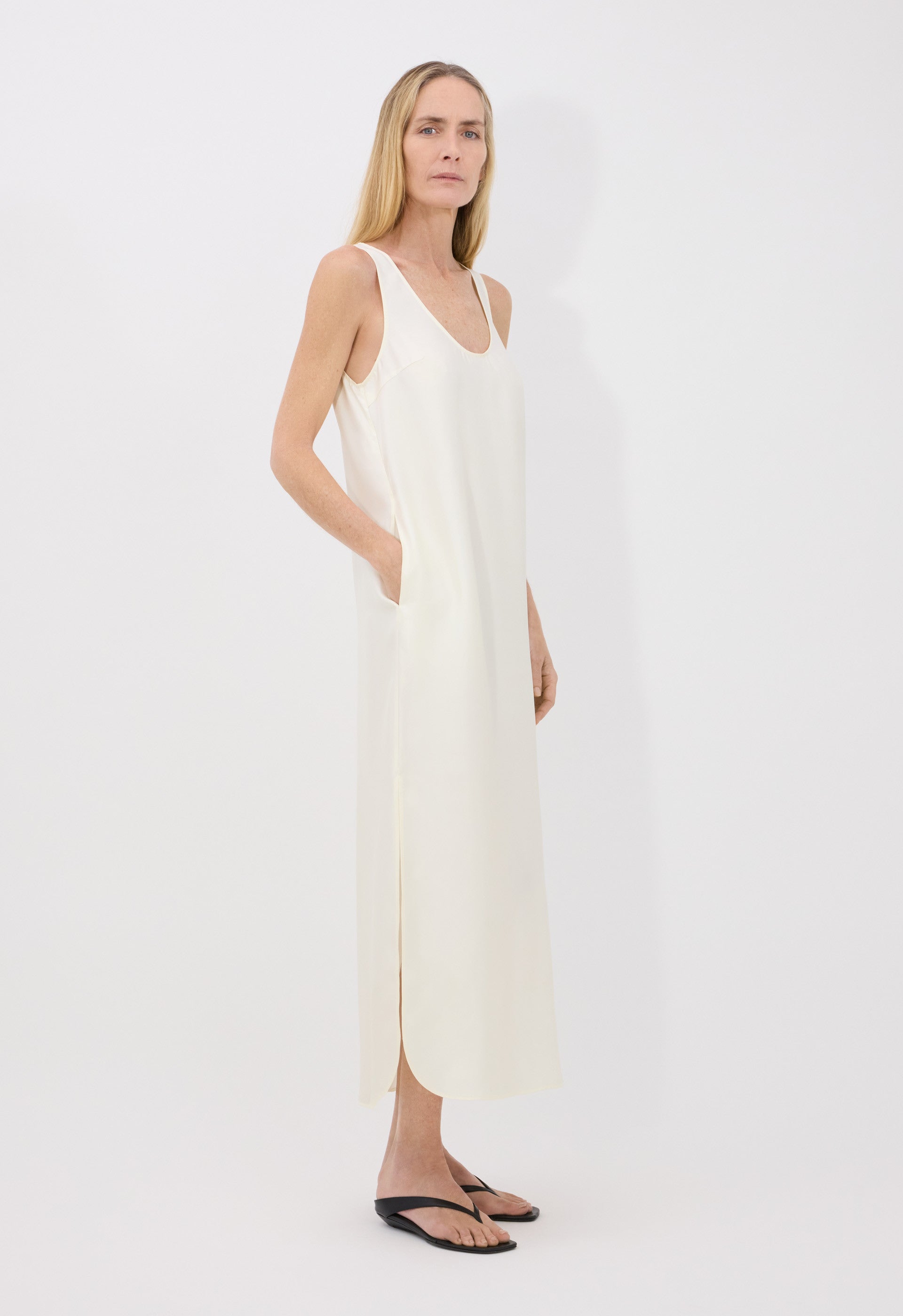 NADA Silk twill long dress
