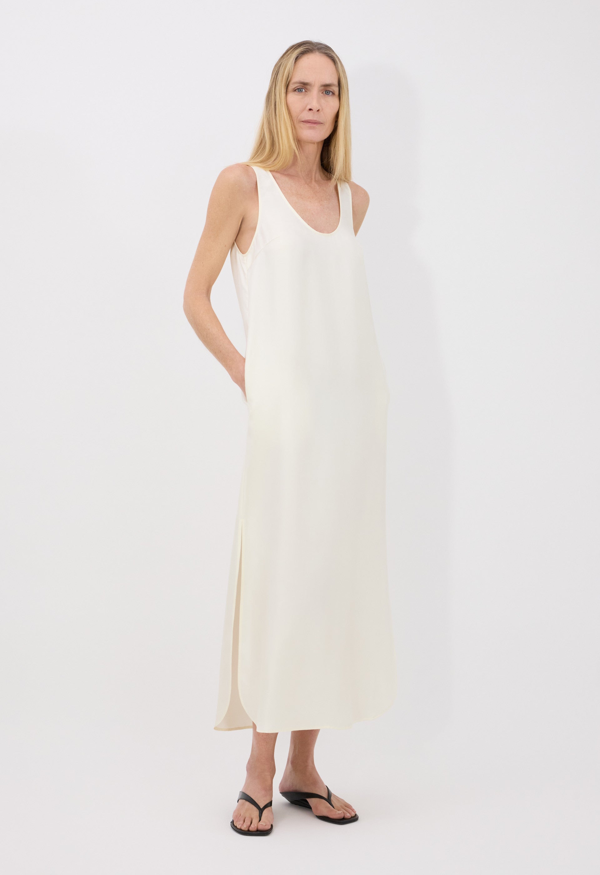 NADA Silk twill long dress