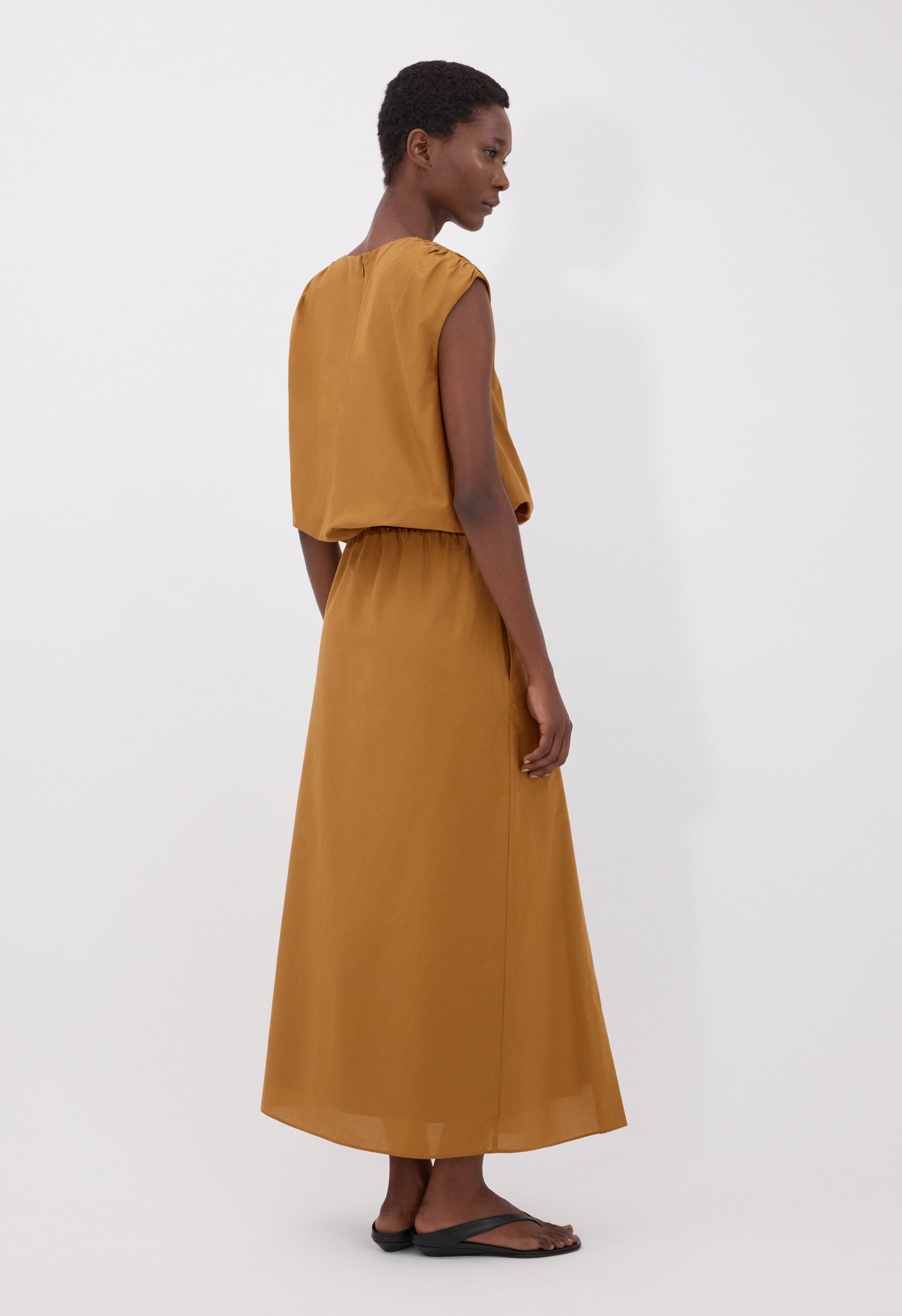 COSMA Cotton silk voile top