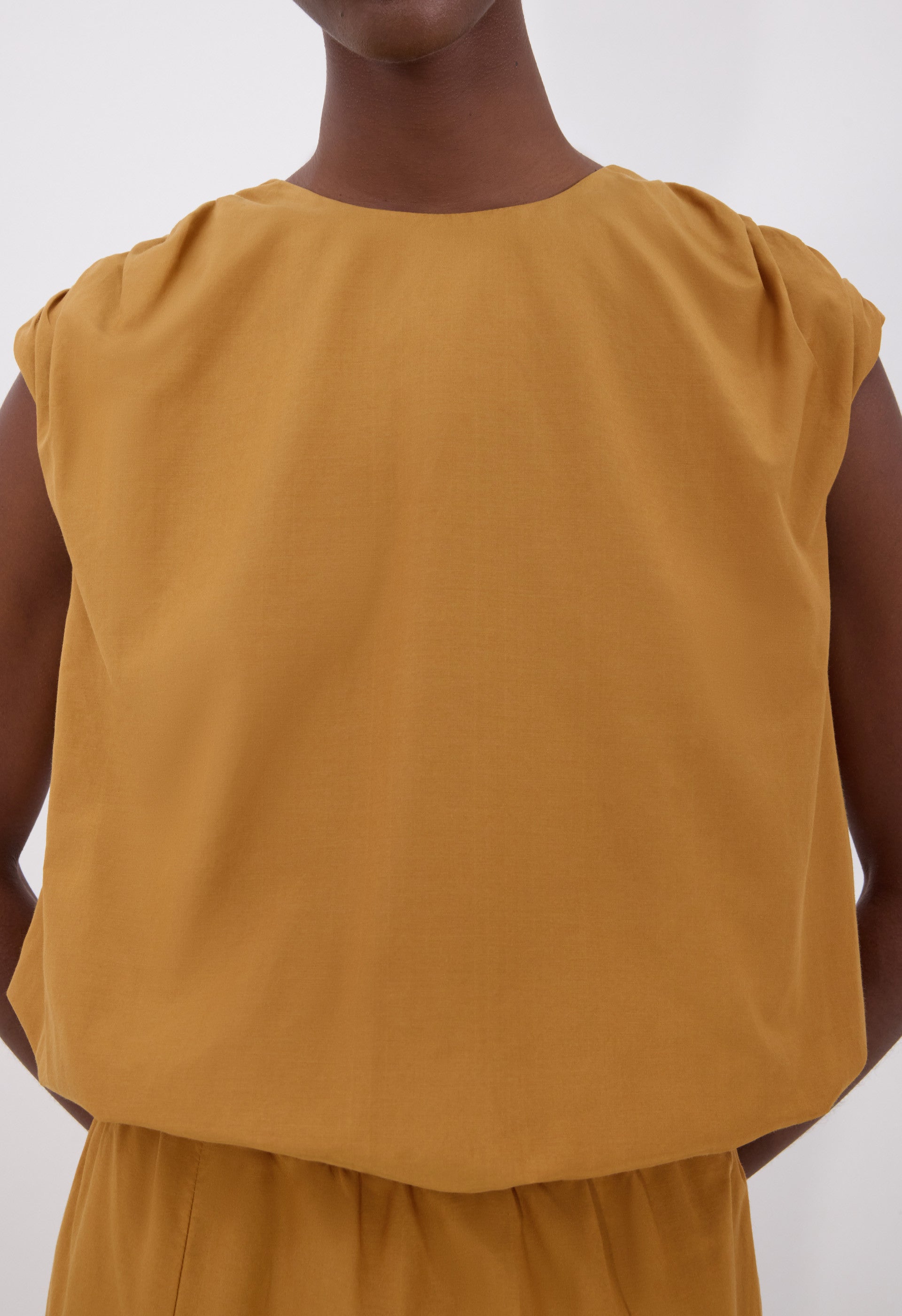 COSMA Cotton silk voile top