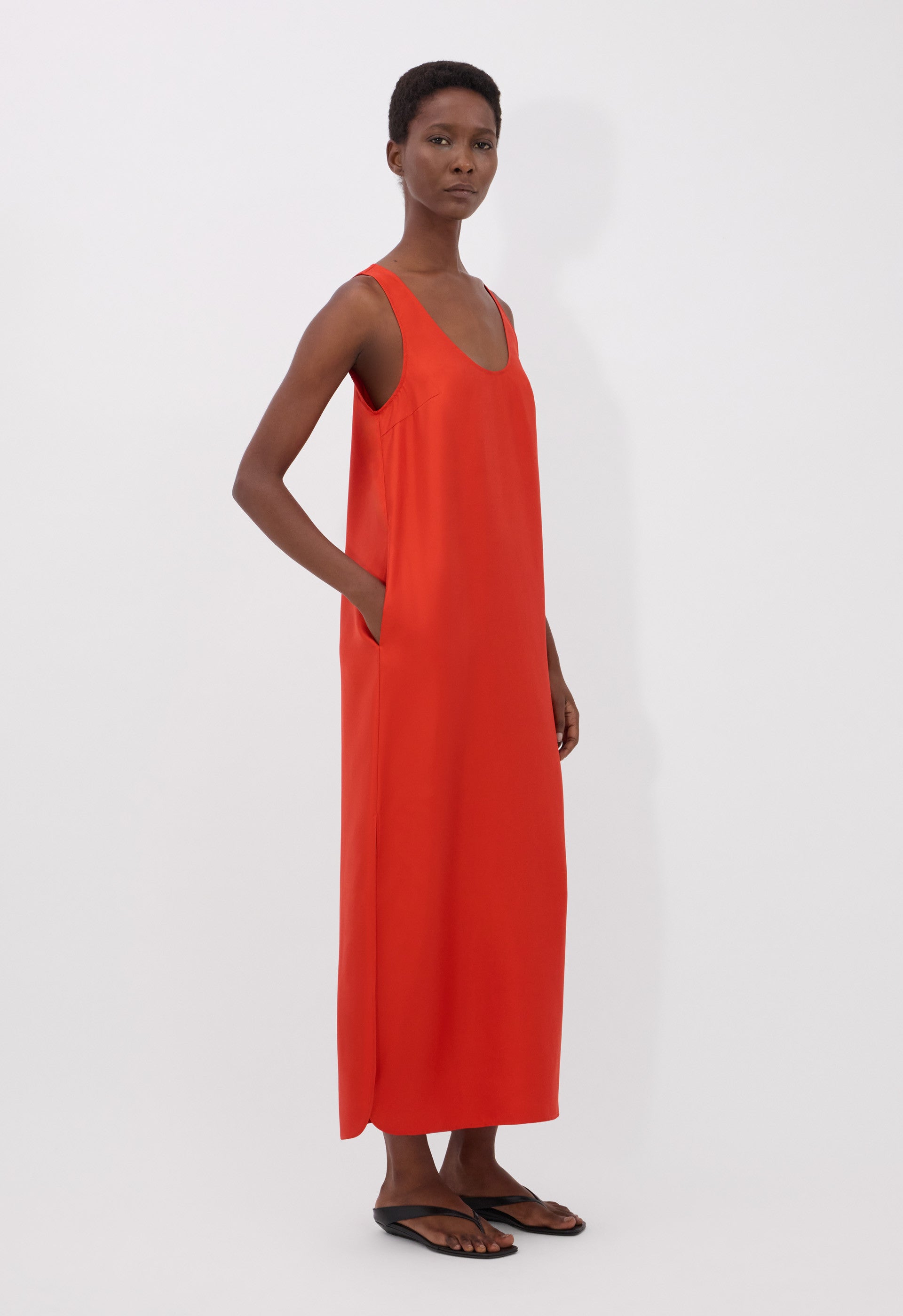 NADA Silk twill long dress
