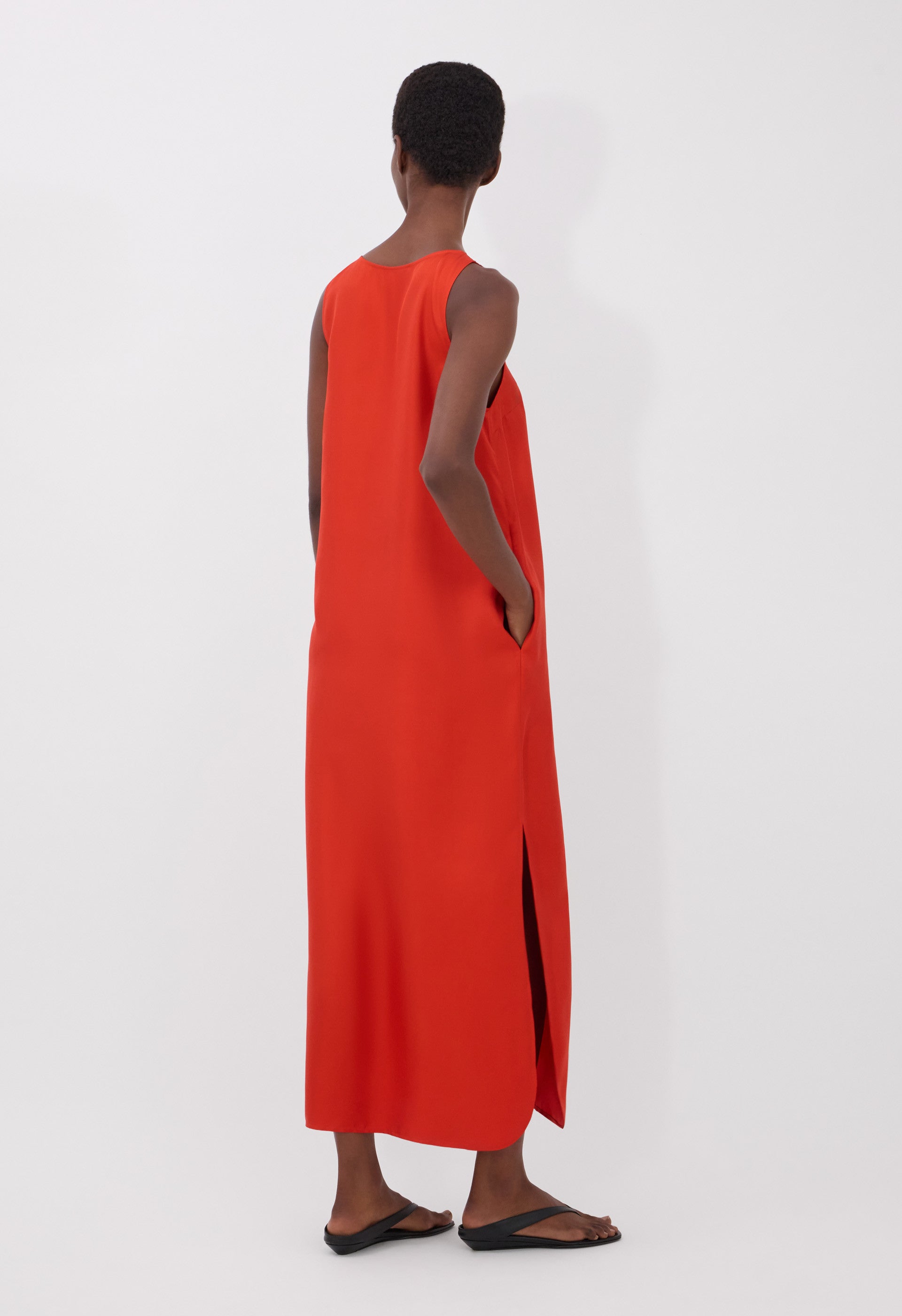 NADA Silk twill long dress
