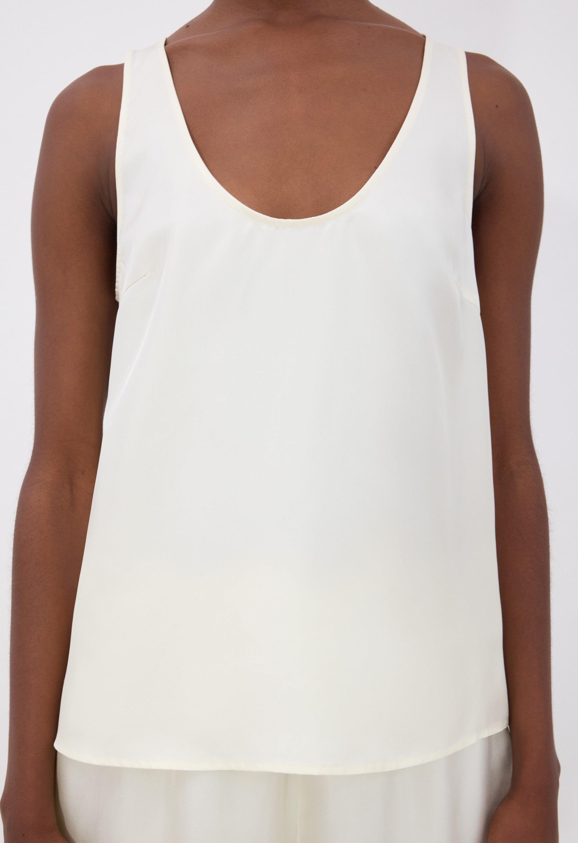 GABY Silk twill top