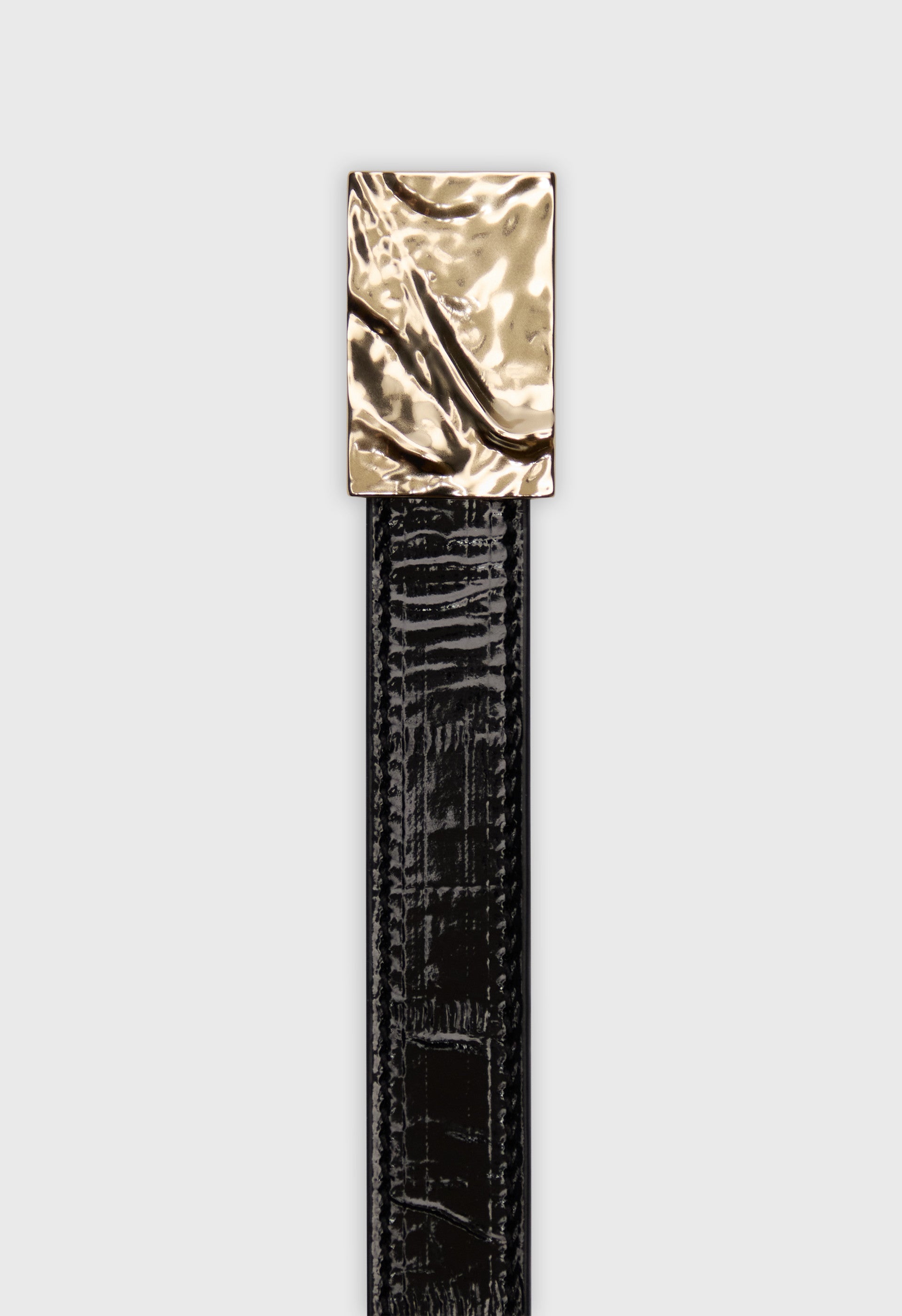 ORJA Eel-effect leather belt