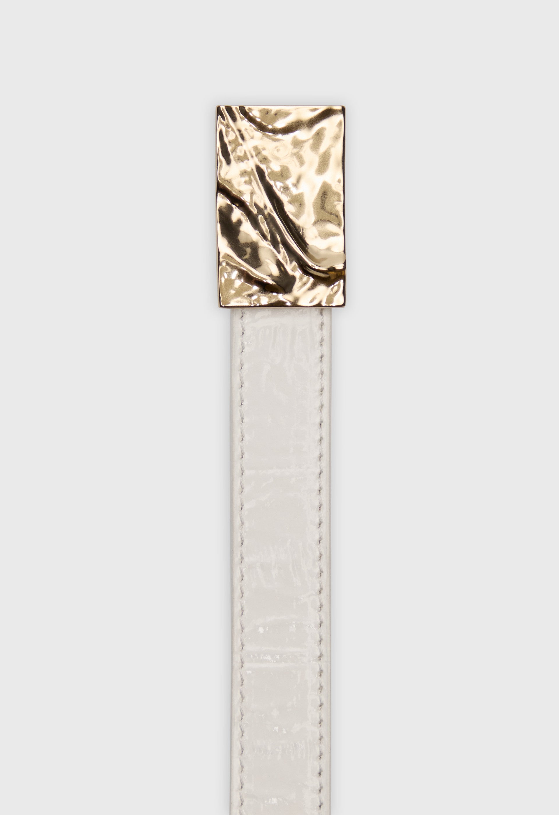ORJA Eel-effect leather belt