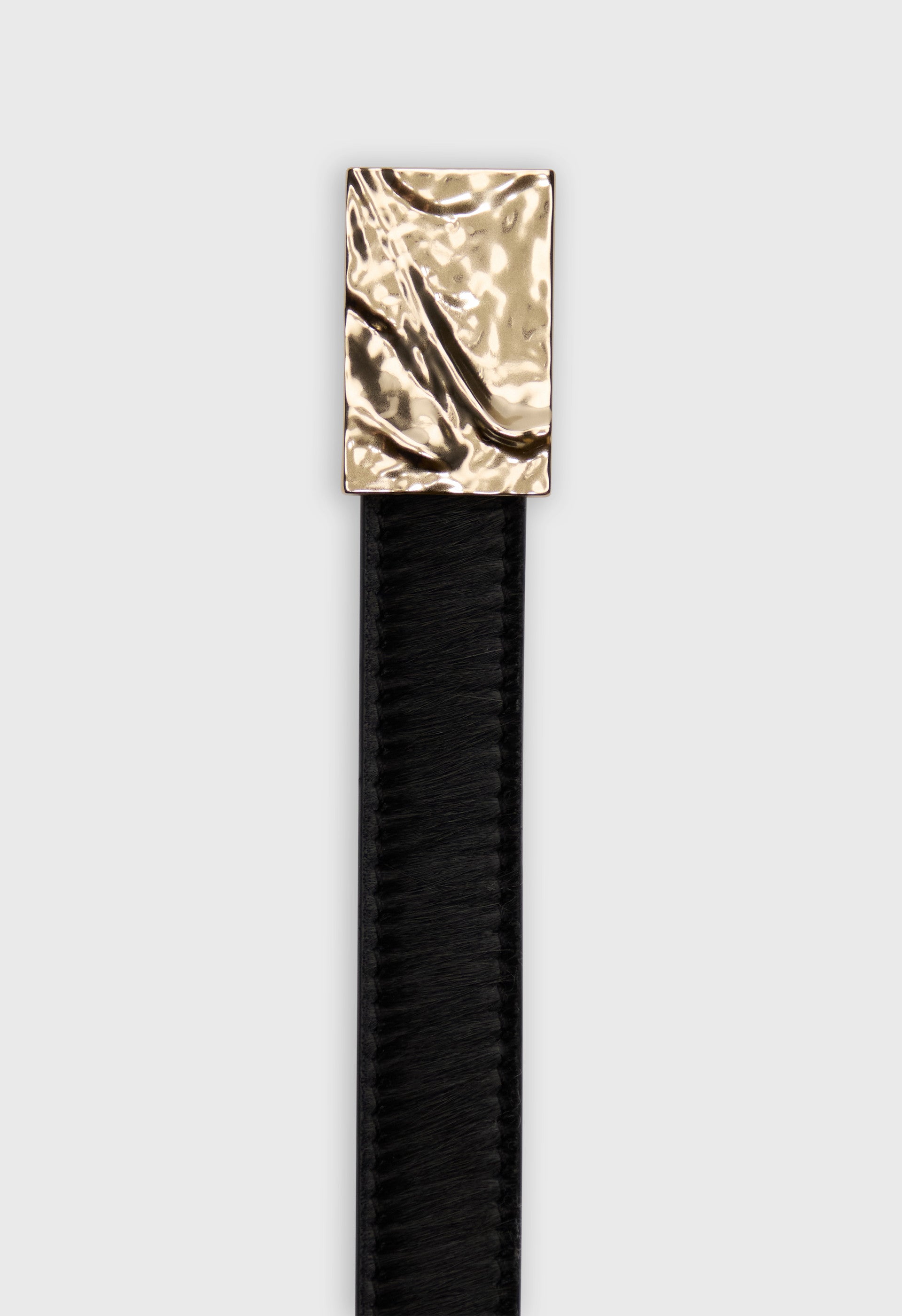 MORGAN Pony-effect leather belt