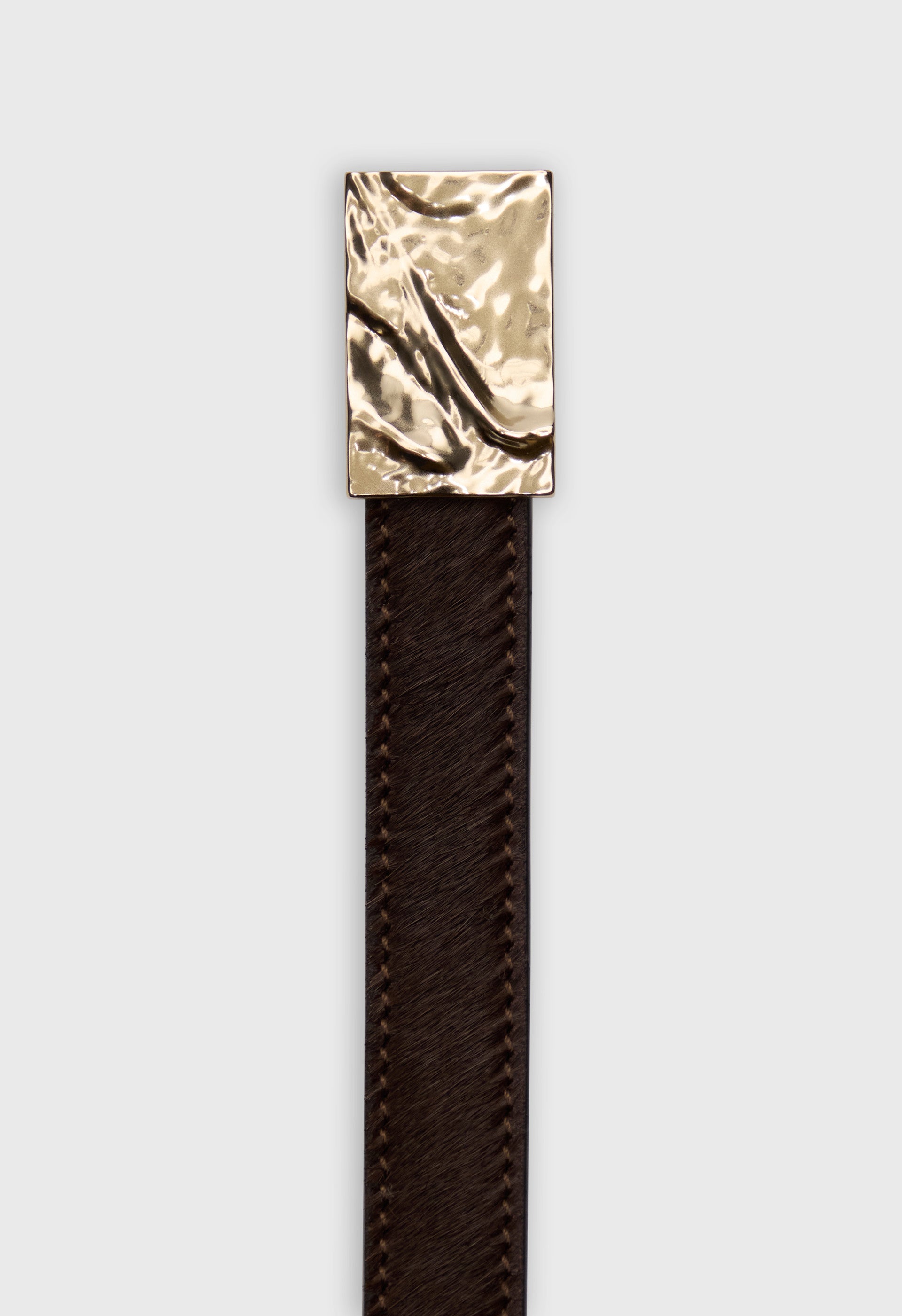 MORGAN Pony-effect leather belt