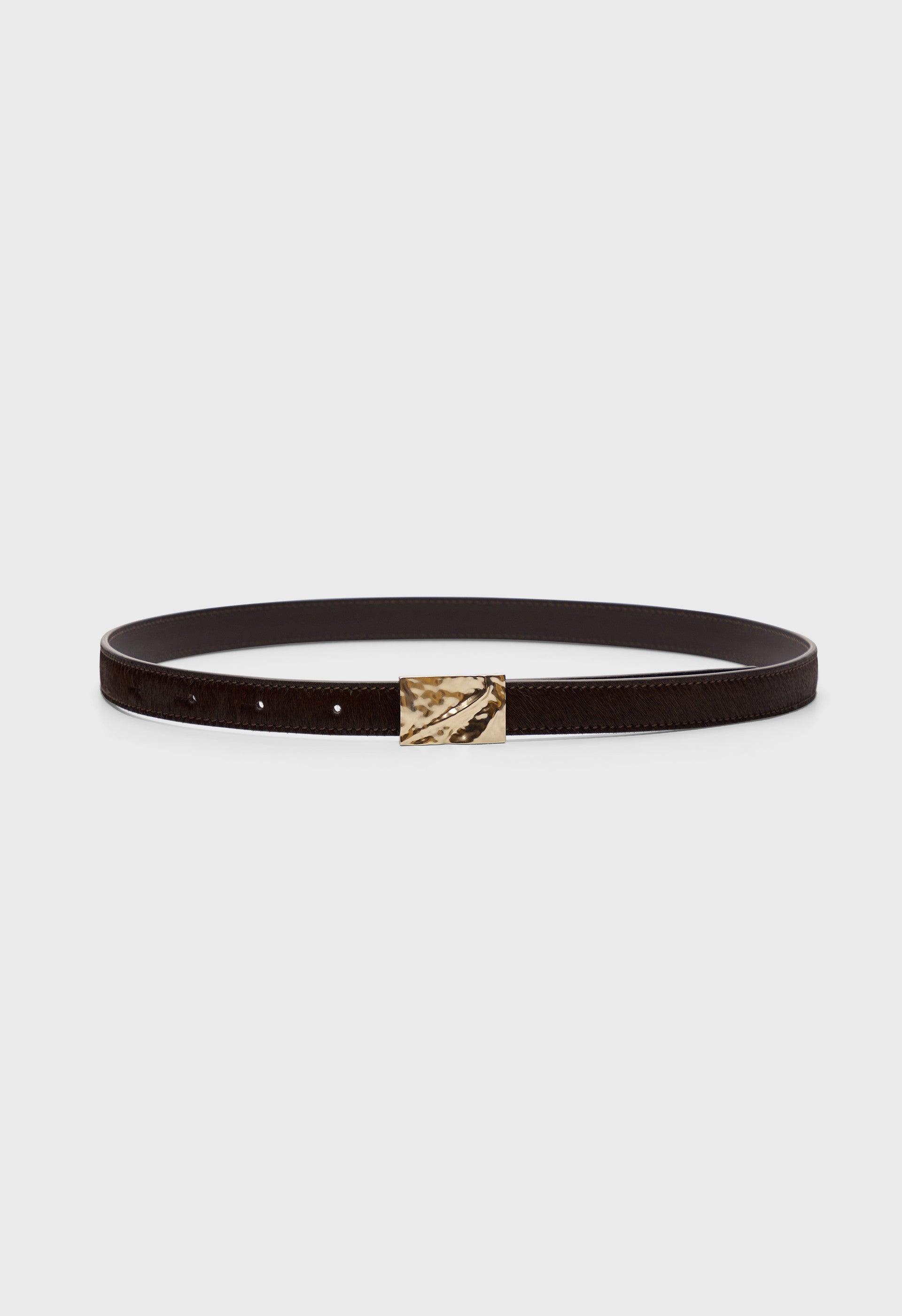 MORGAN Pony-effect leather belt