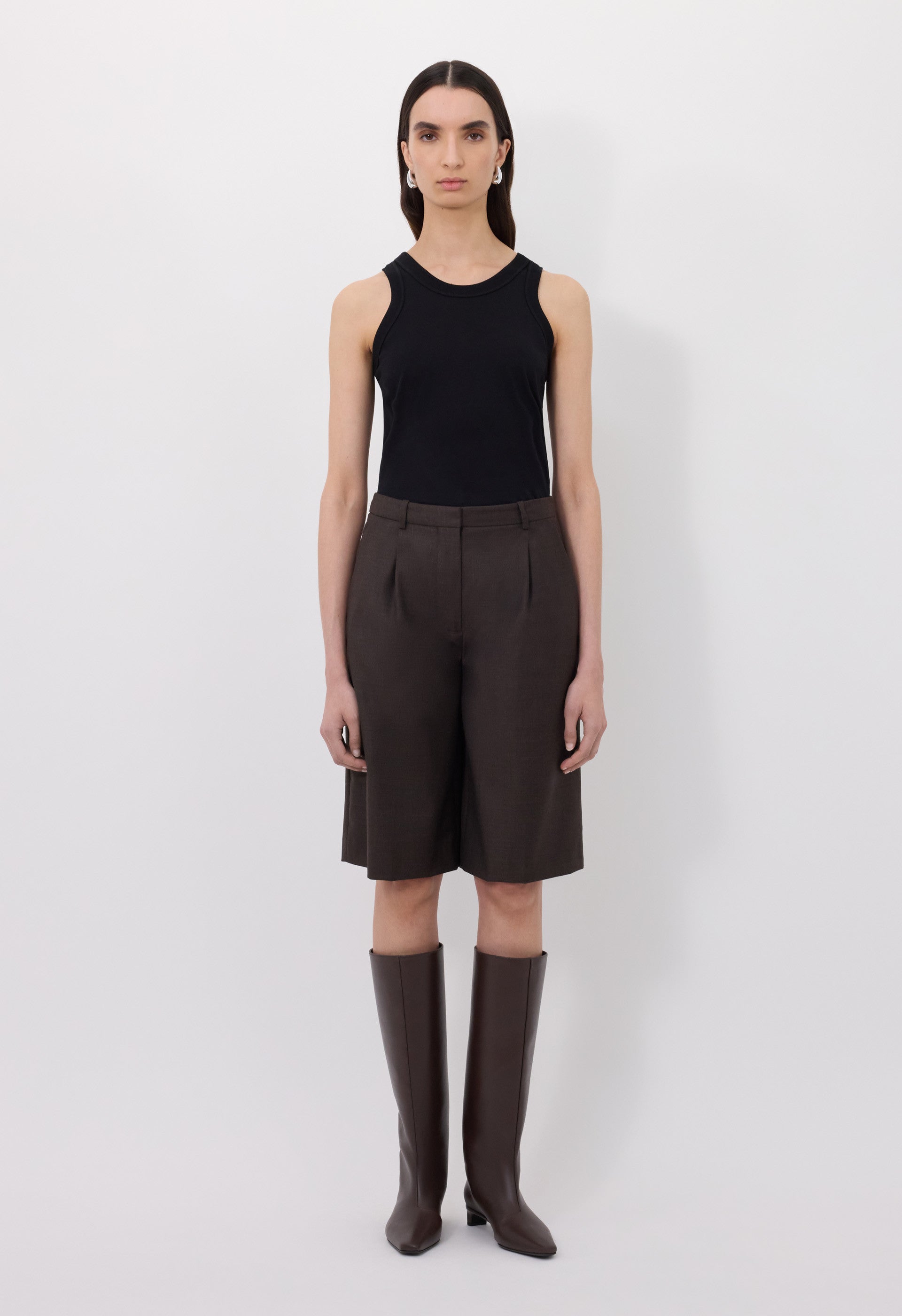ADLER Bermuda en laine vierge