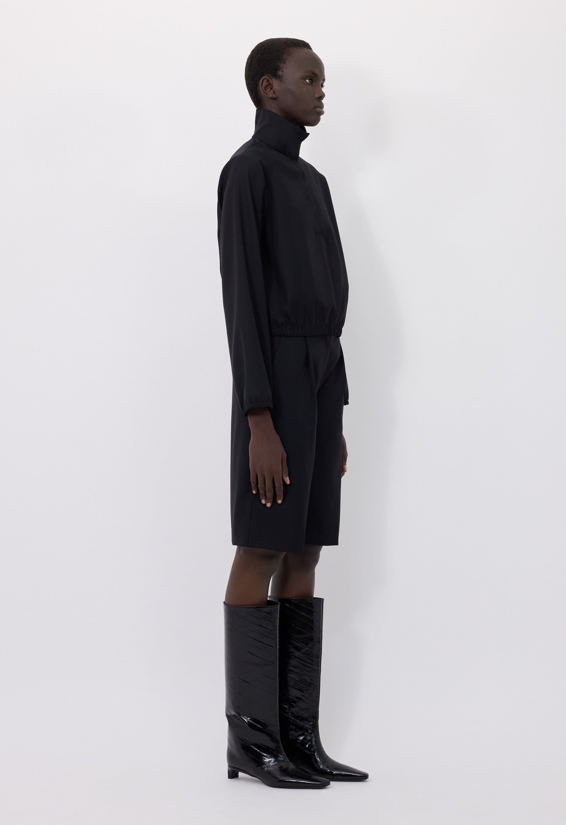 ZYLA Stand collar blouse