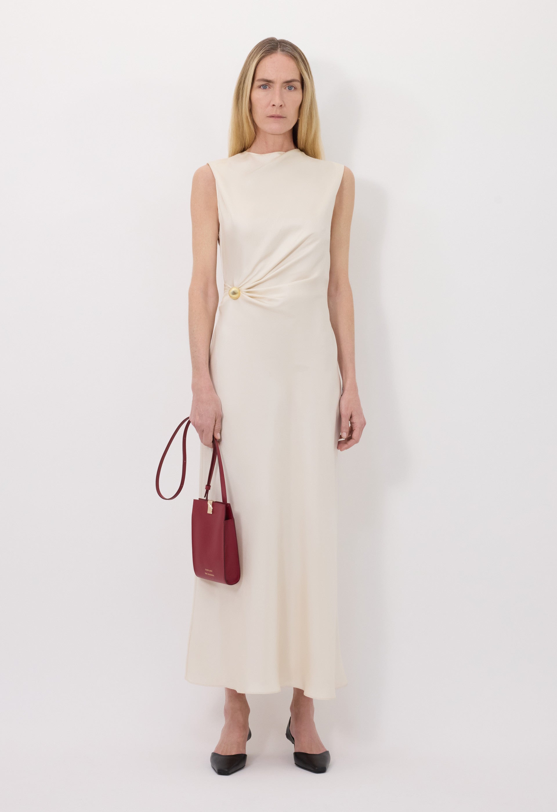 ROAN Draped metal ornament dress