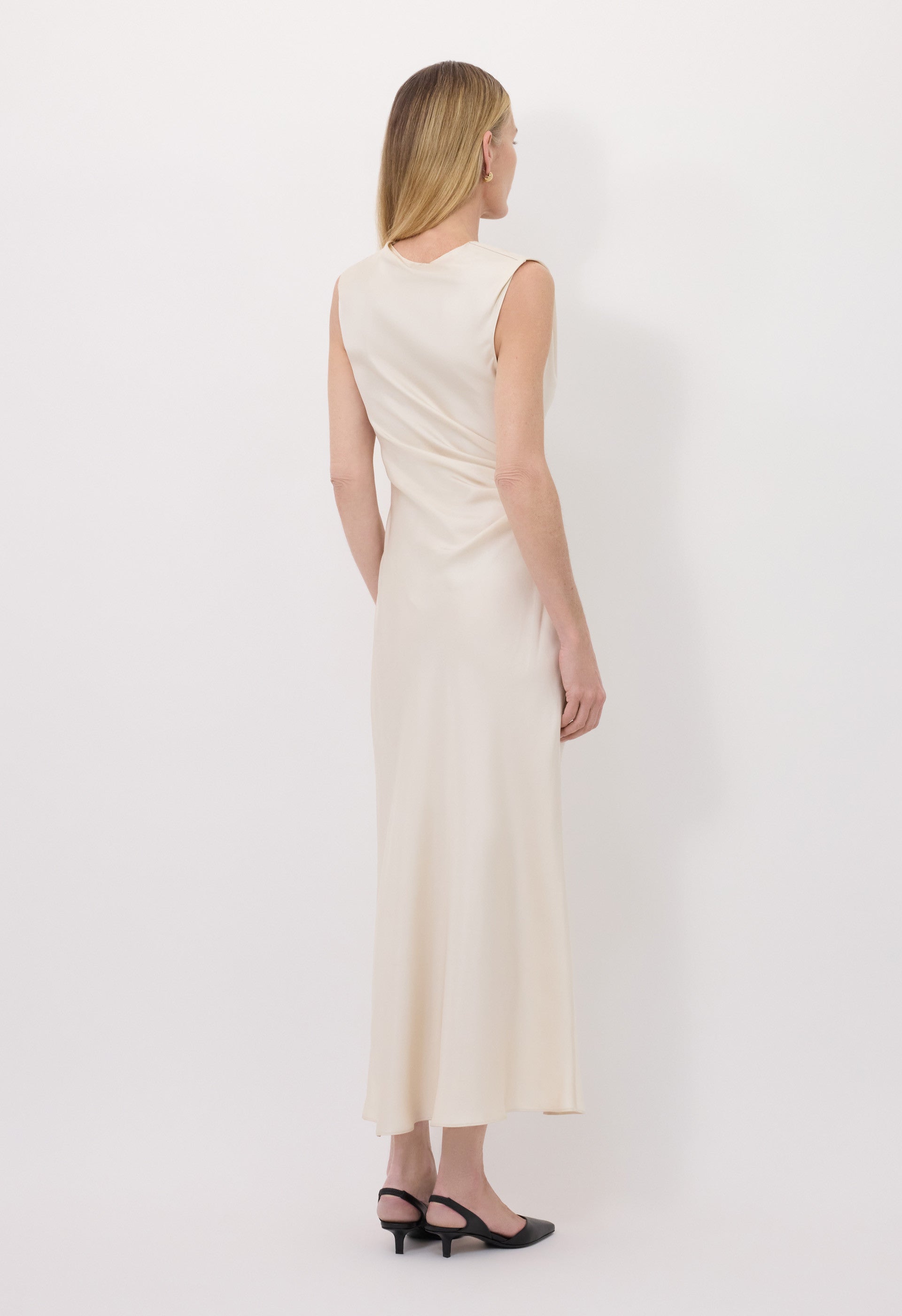 ROAN Draped metal ornament dress