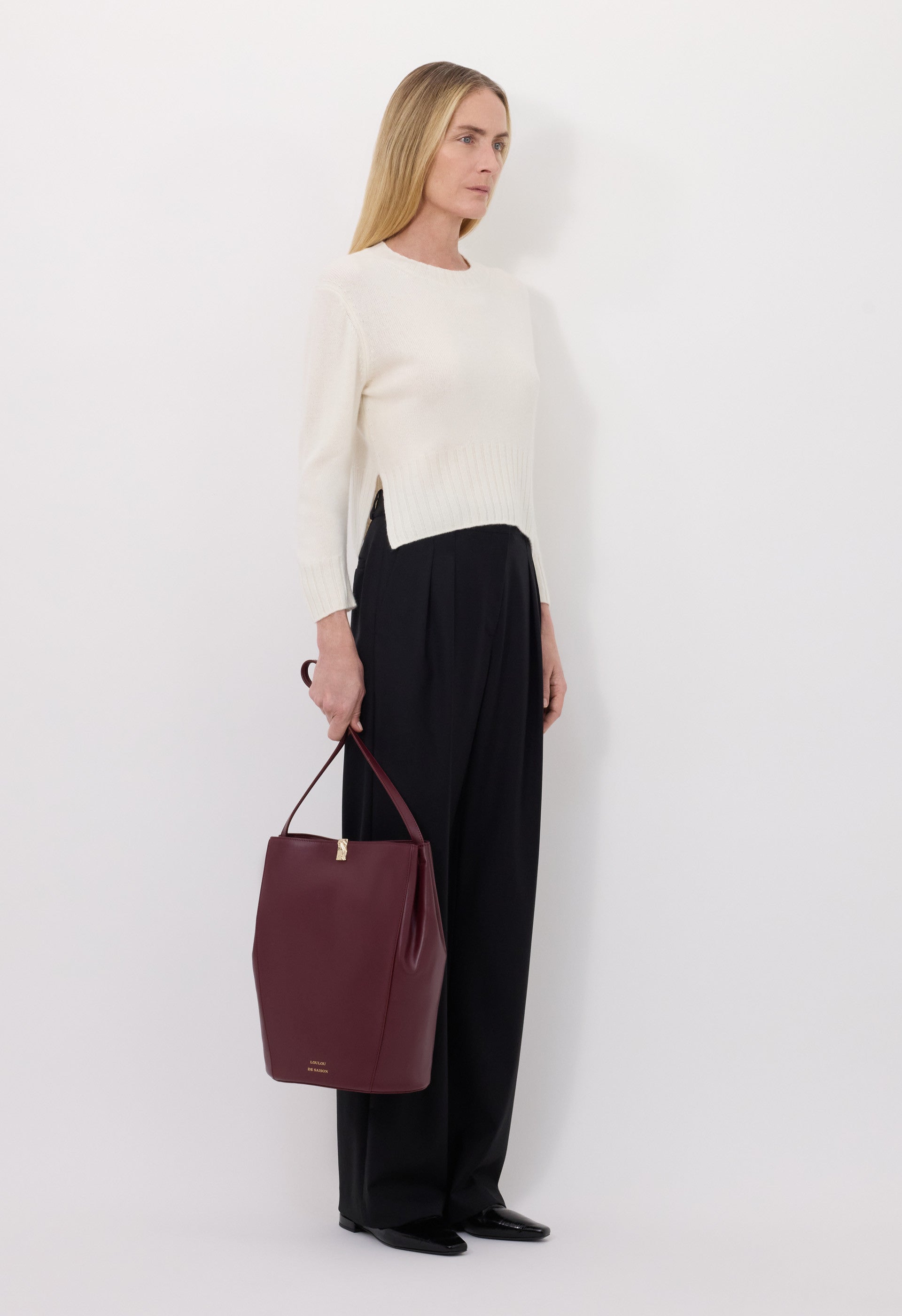 MORA LDS Cropped cashmere sweater