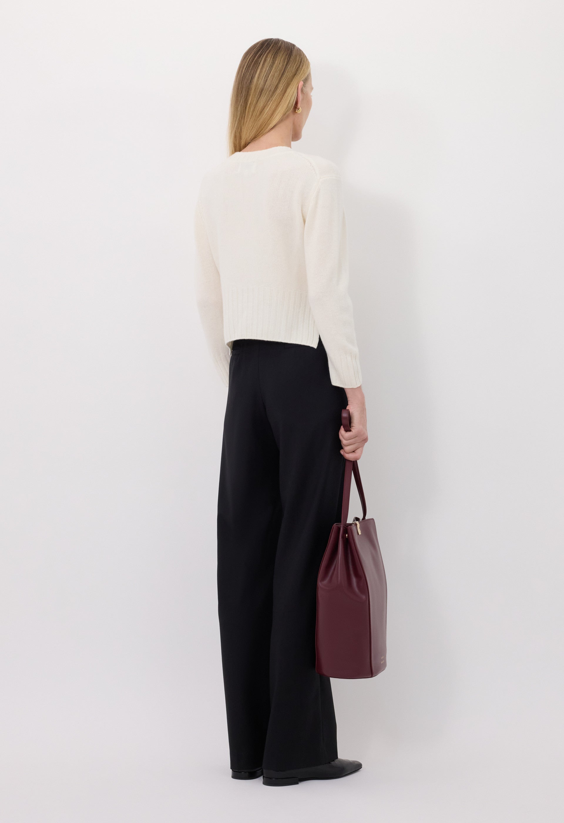 MORA LDS Cropped cashmere sweater