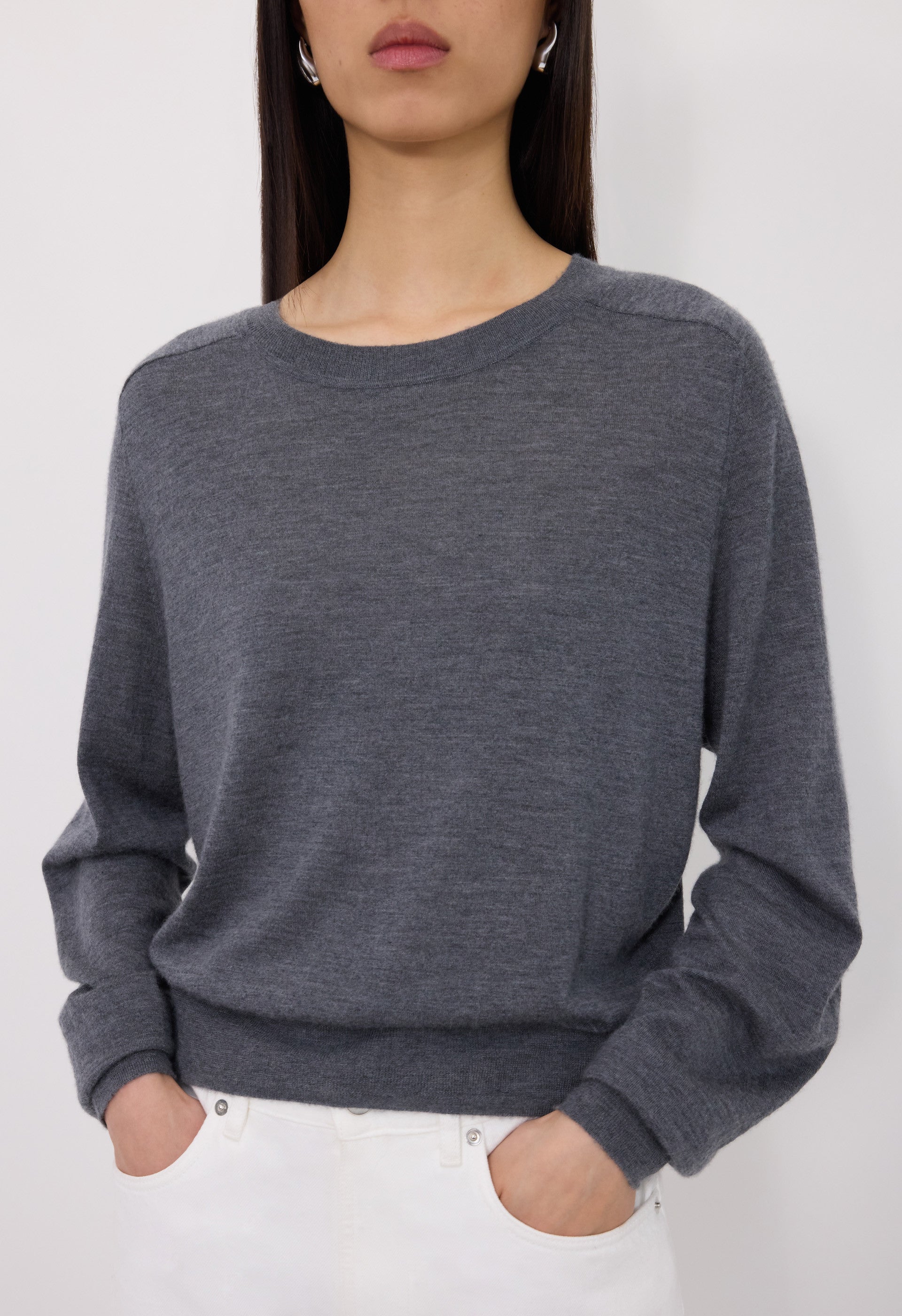 ANGUS Pull col rond en cachemire