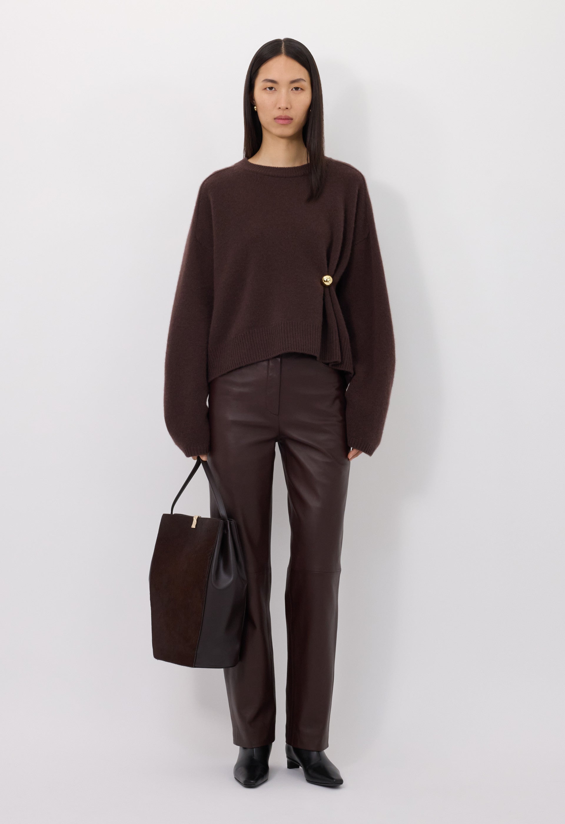 BILL Metal ornament cashmere sweater