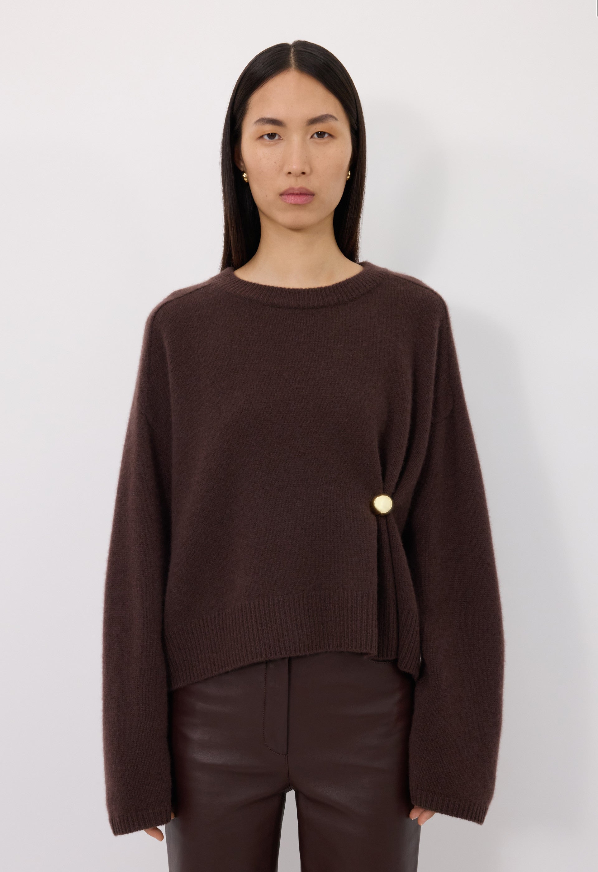 BILL Metal ornament cashmere sweater