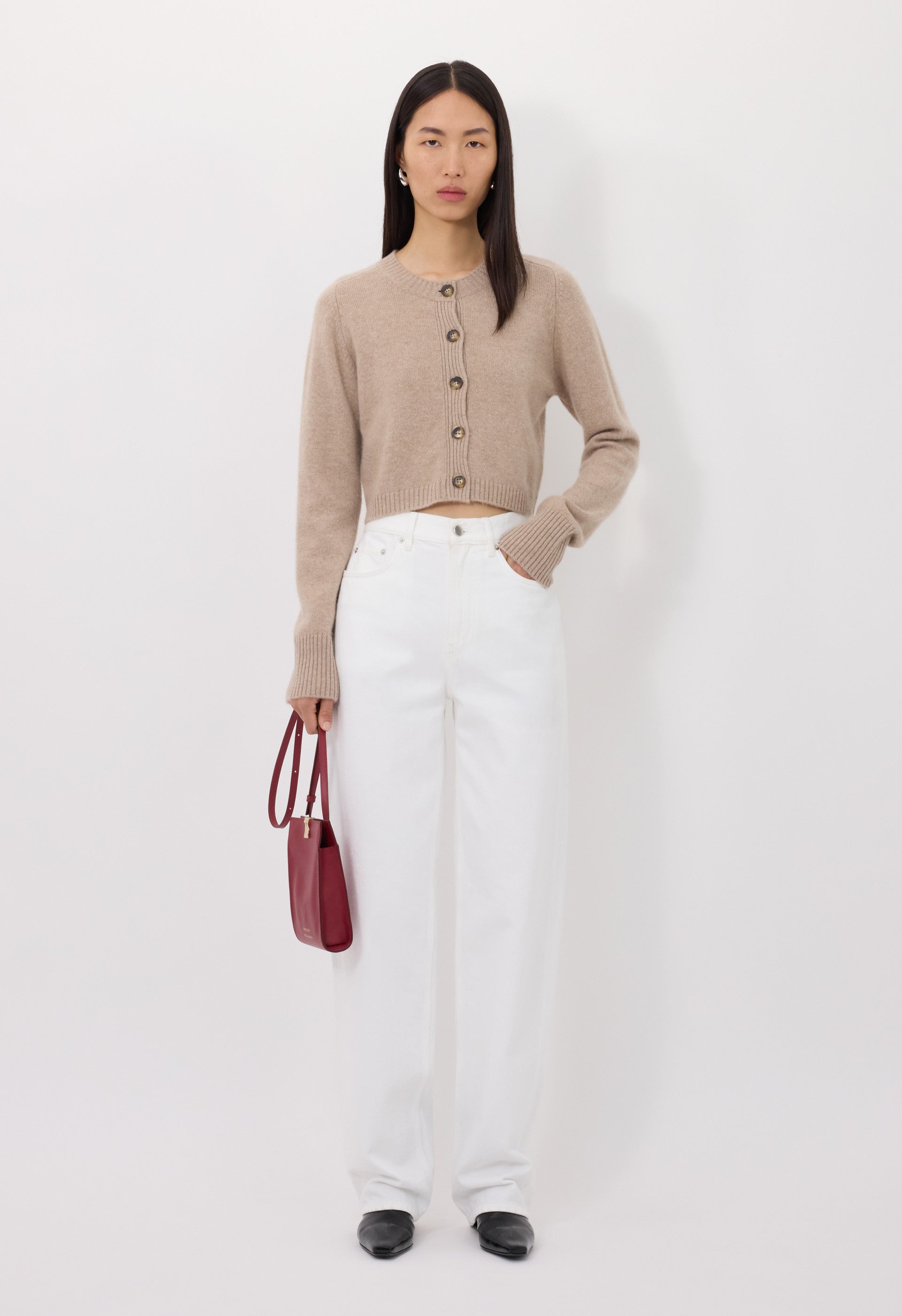 ZEPHIR LDS Cardigan court en cachemire