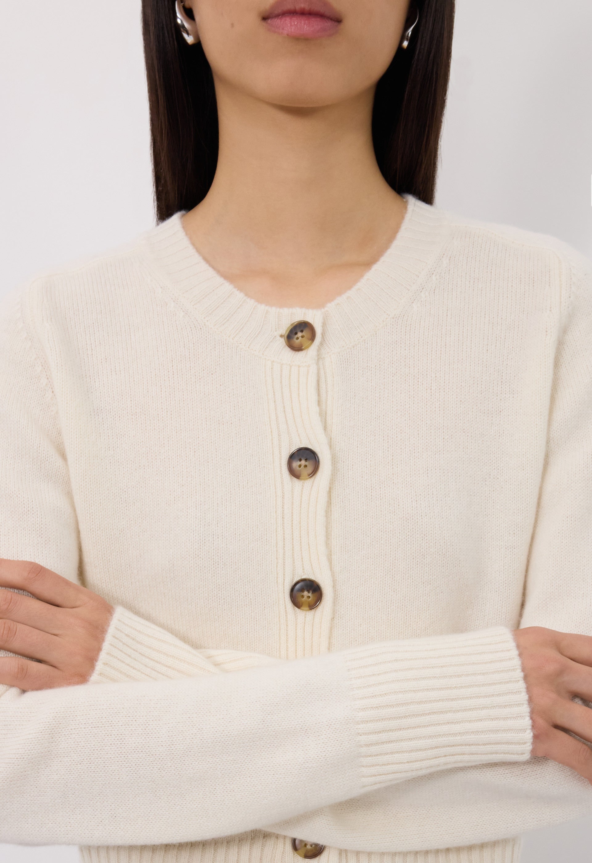 ZEPHIR LDS Cardigan court en cachemire