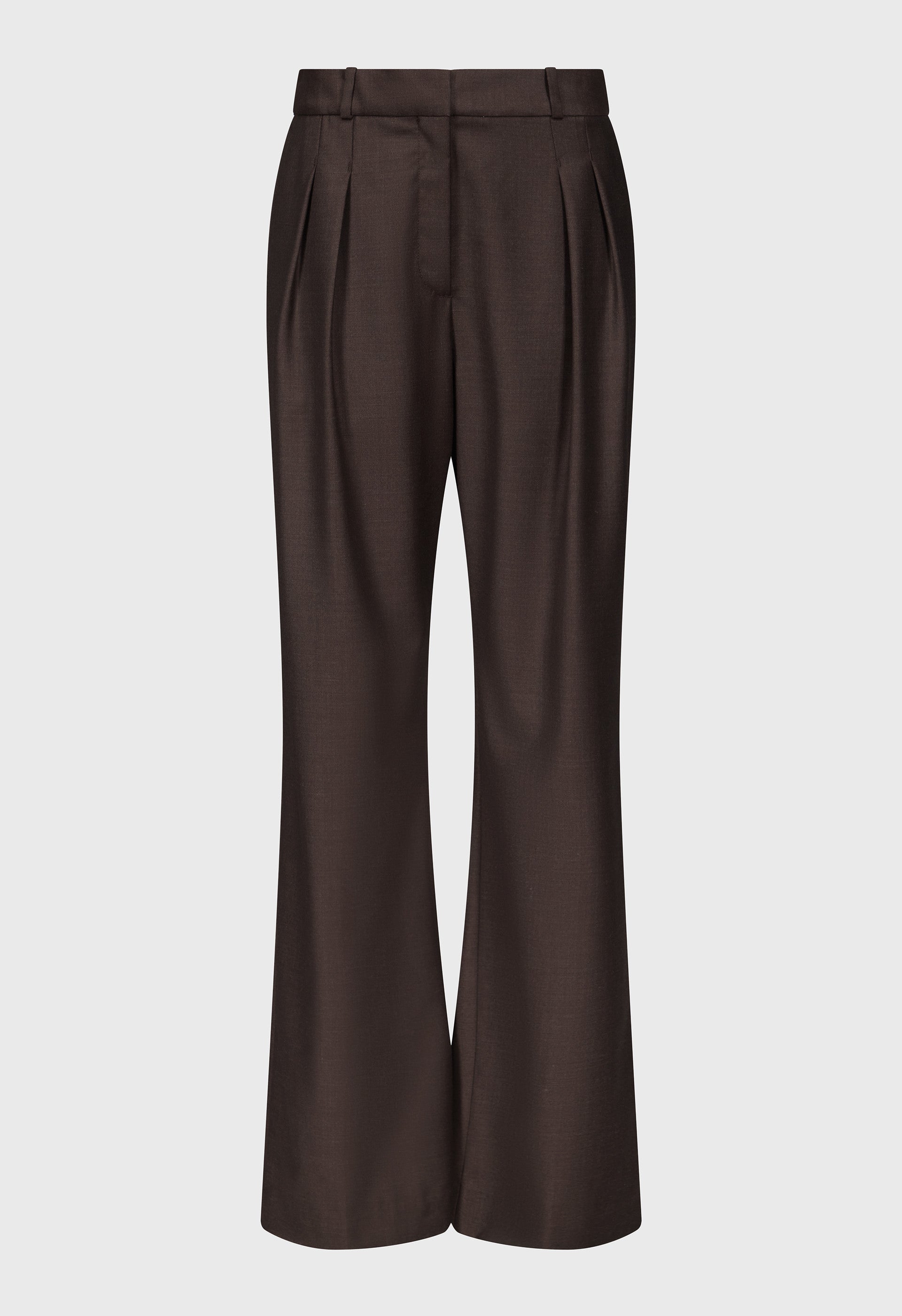 SBIRU LDS Wide leg wool trousers