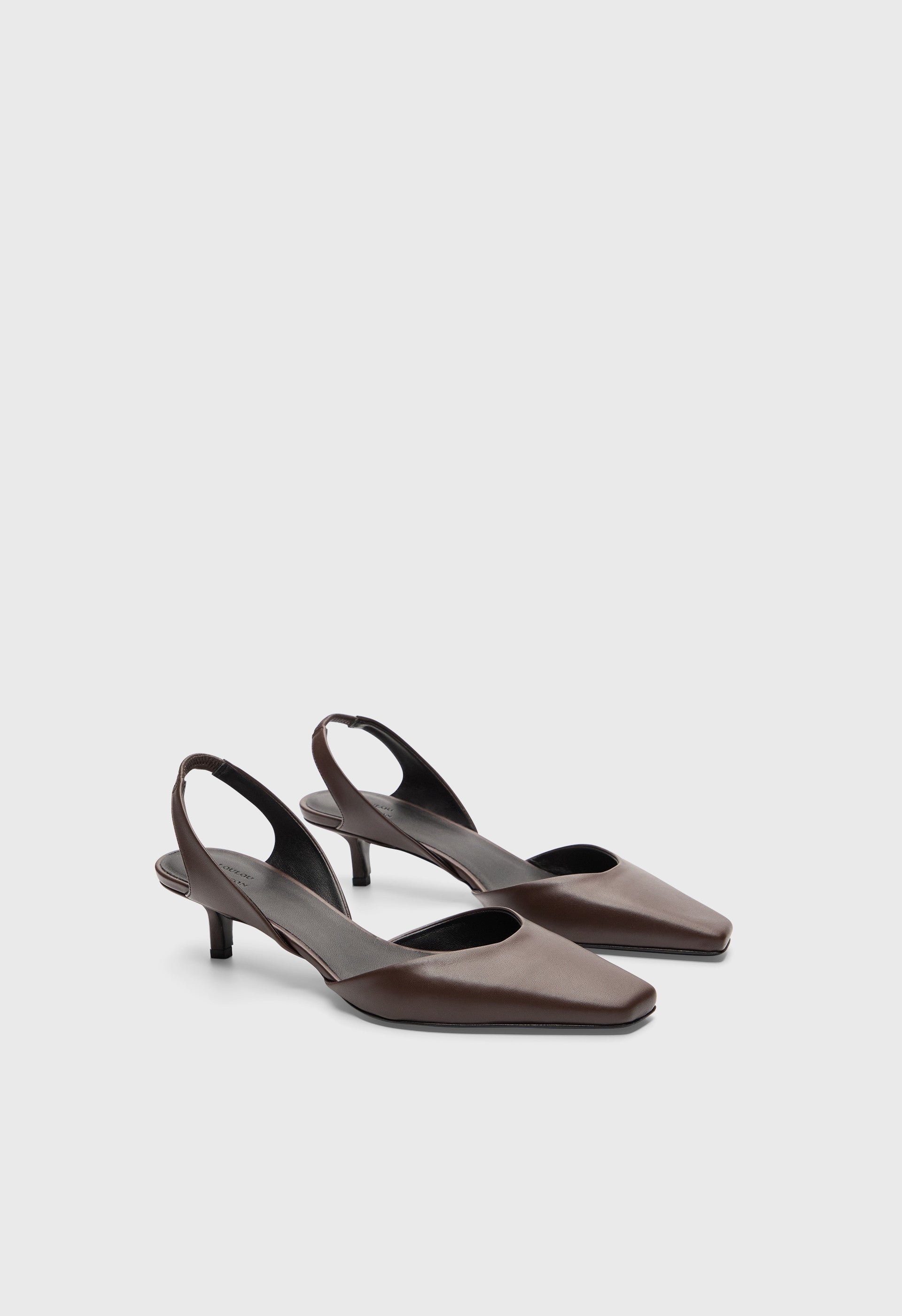 AKILA LDS Leather slingback shoes
