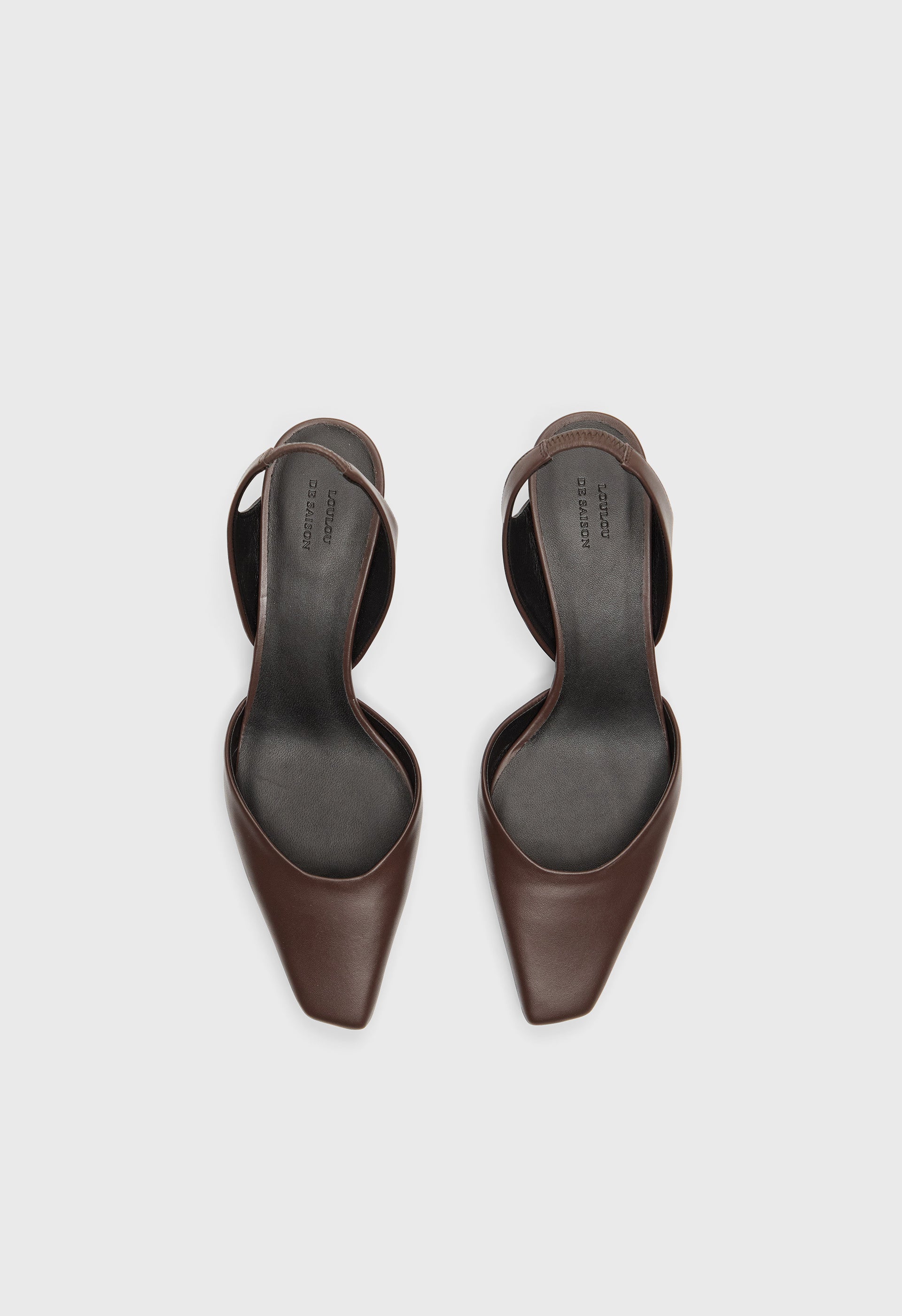 AKILA LDS Leather slingback shoes