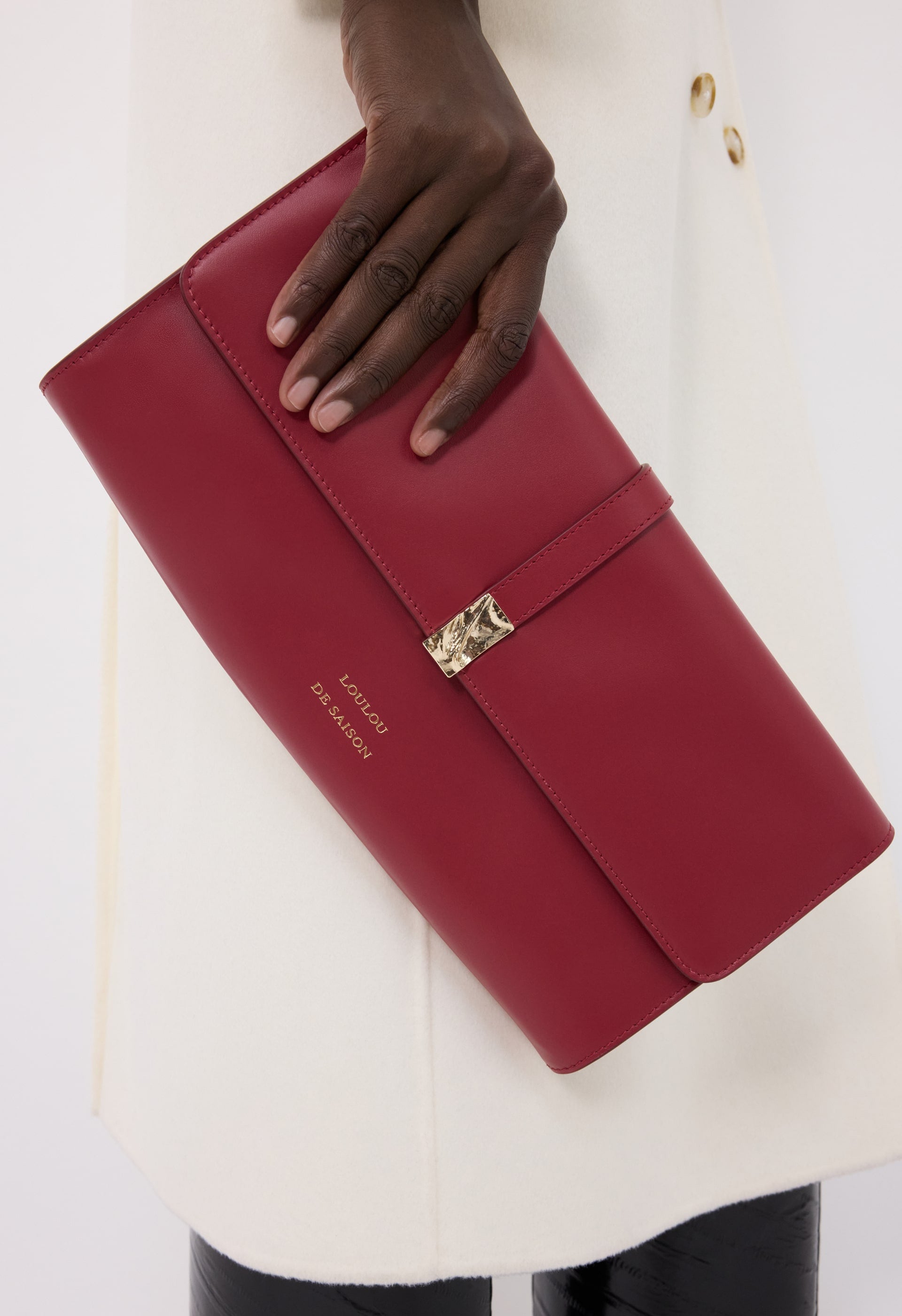 ELMER Leather clutch