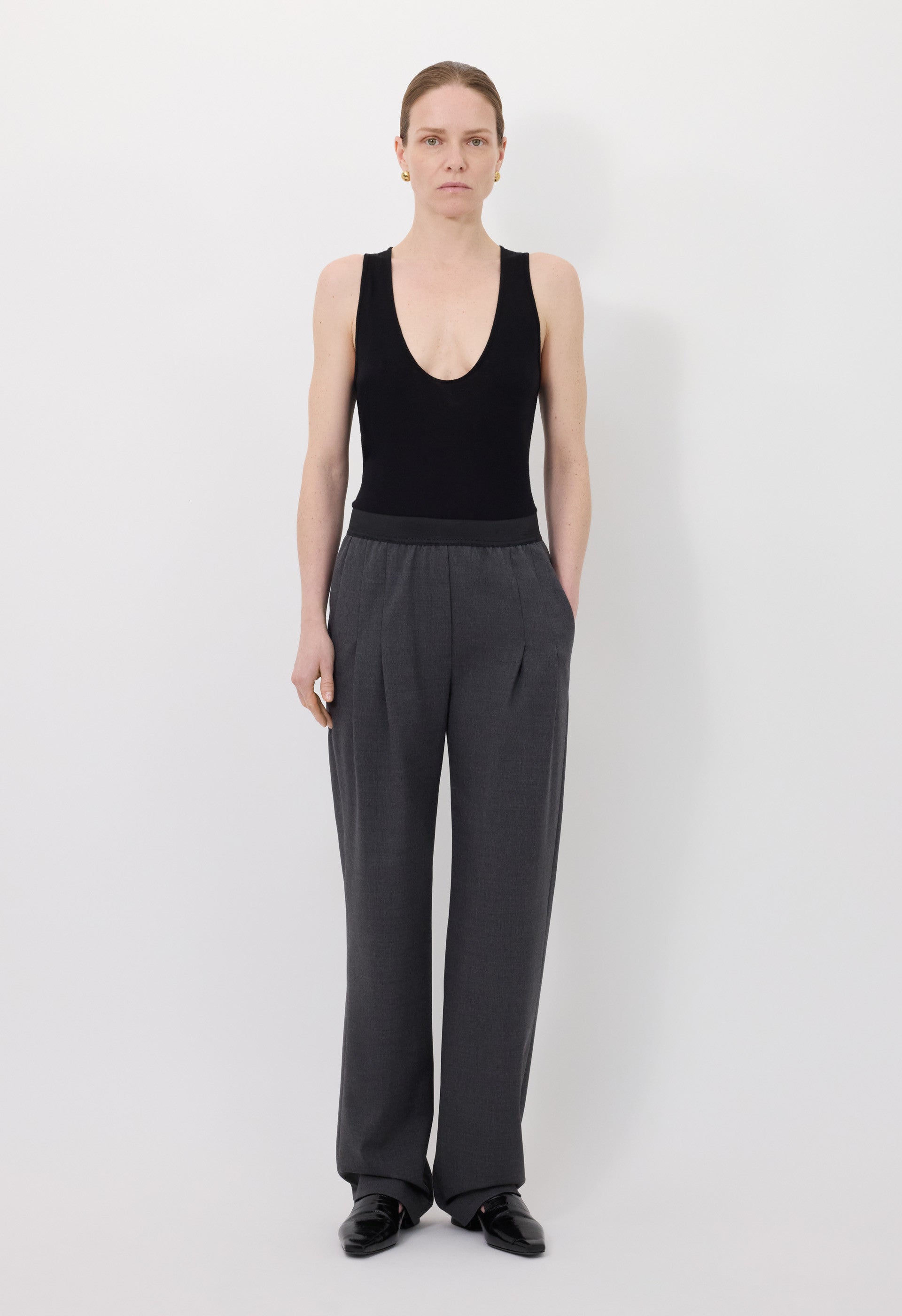 NIRO Elasticated waistline trousers