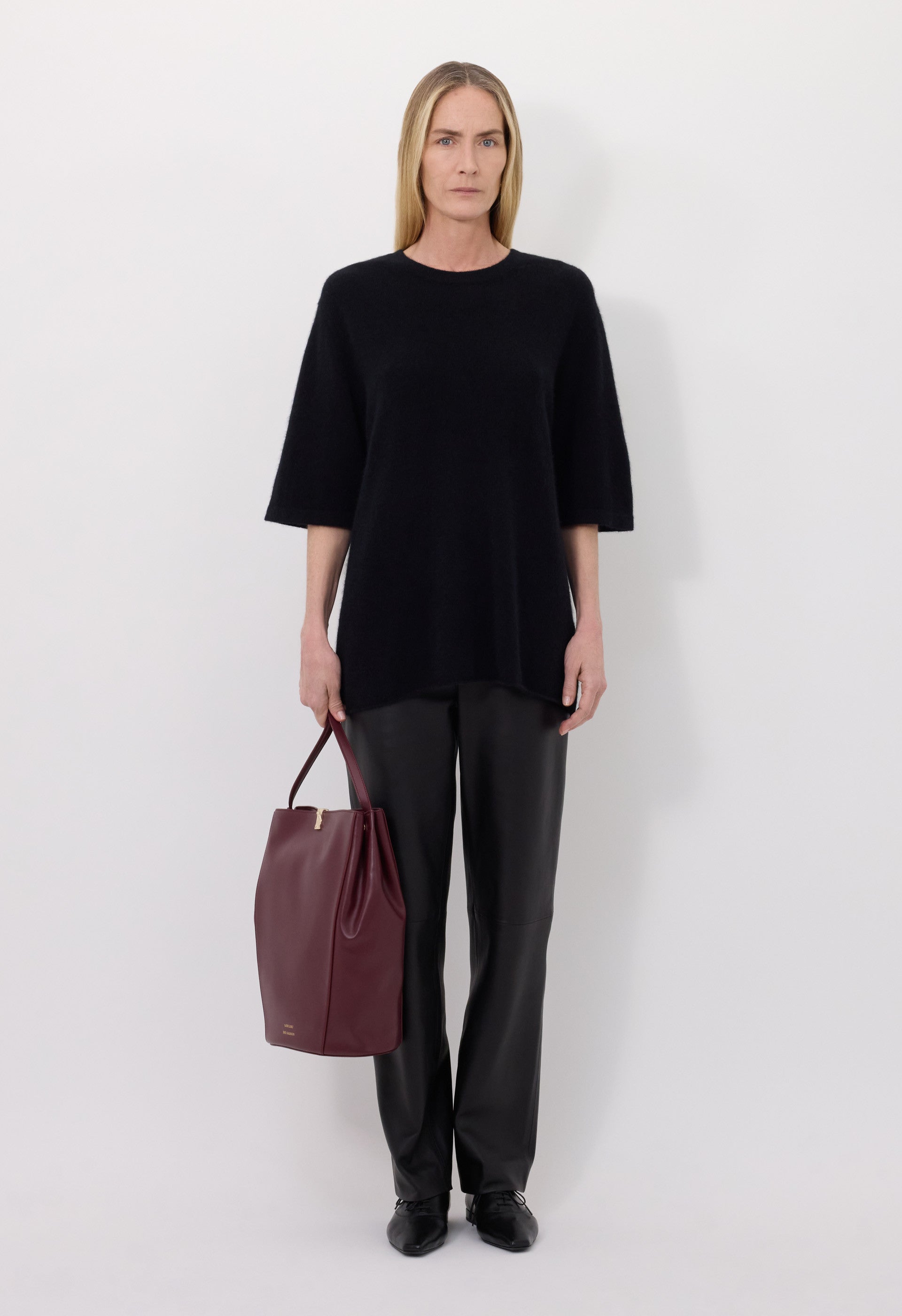 RAVEN Yak blend short sleeves sweater