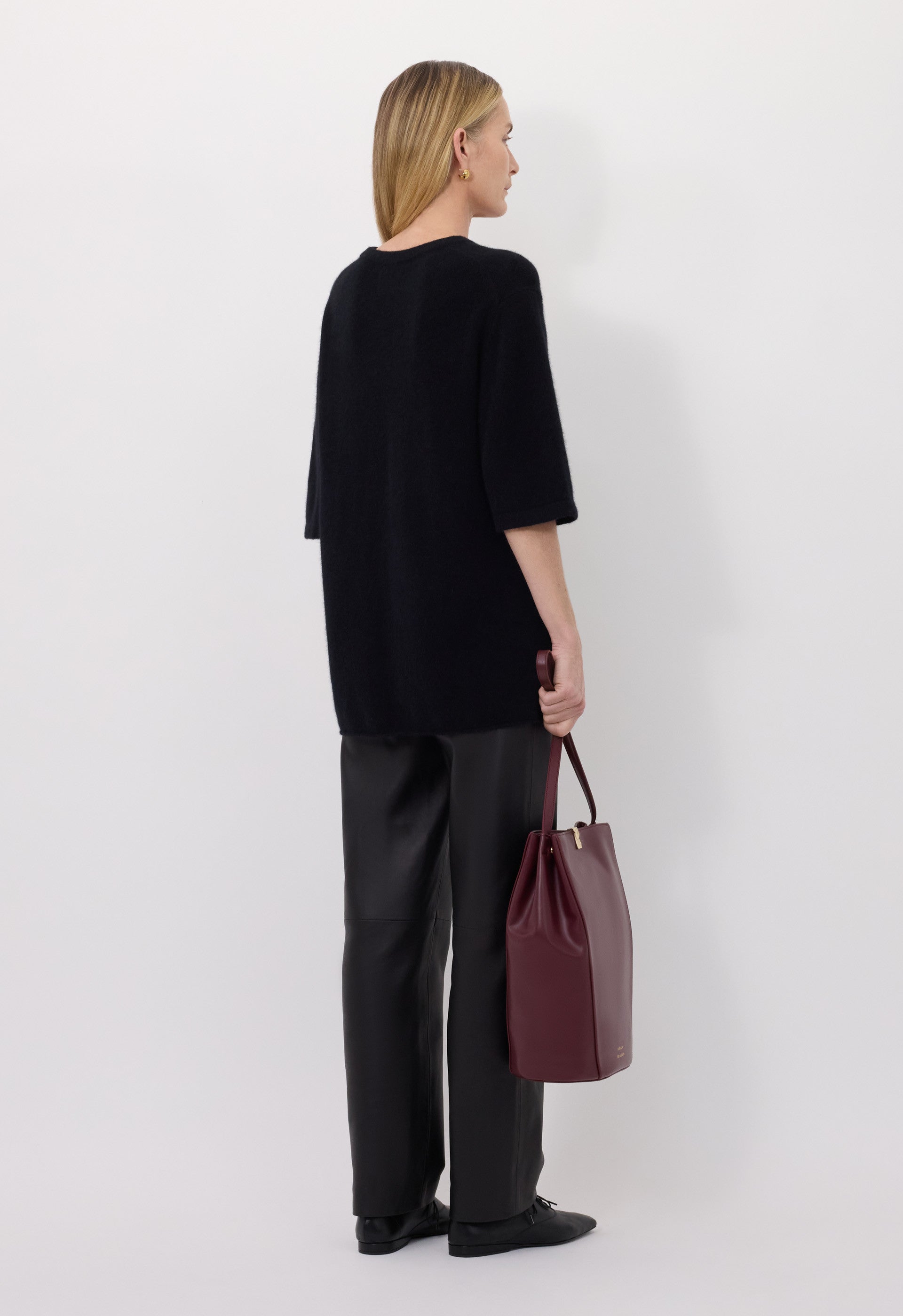 RAVEN Yak blend short sleeves sweater