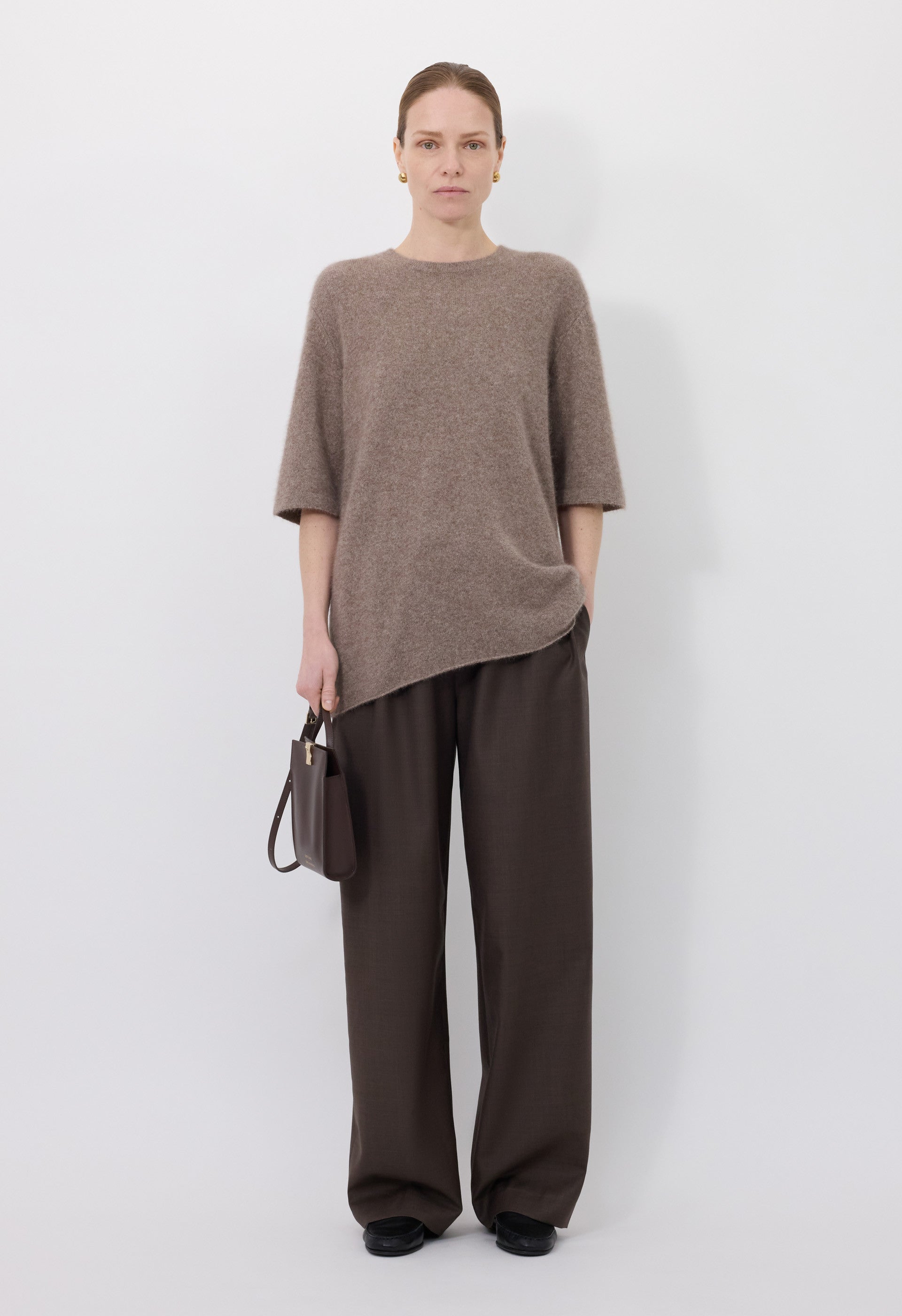 RAVEN Yak blend short sleeves sweater