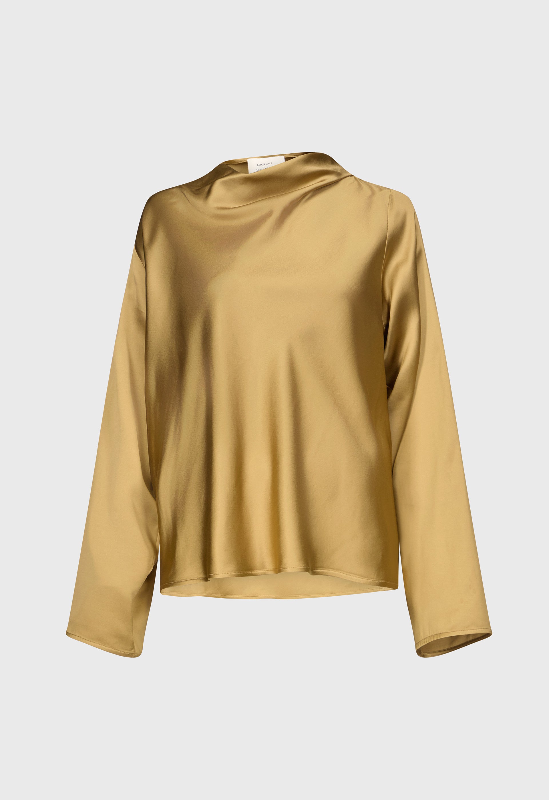 RIDDY Draped satin blouse
