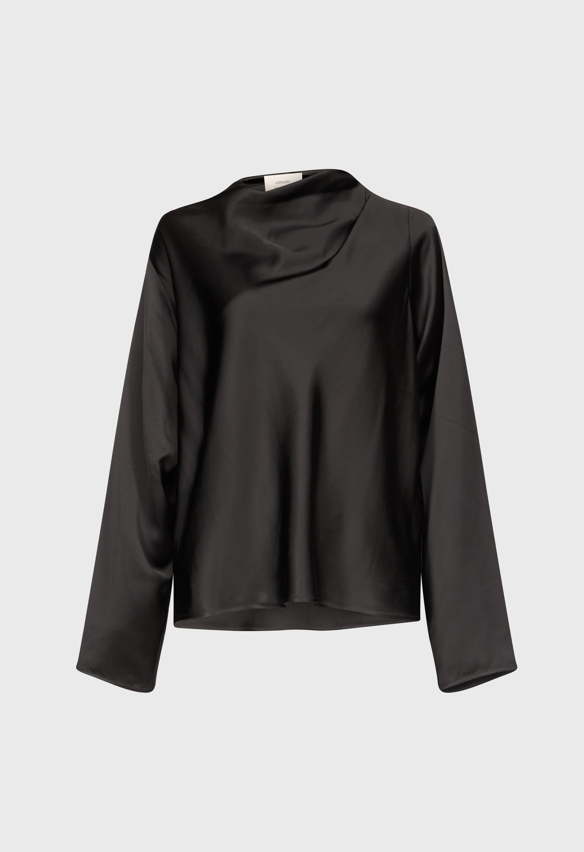 RIDDY Draped satin blouse